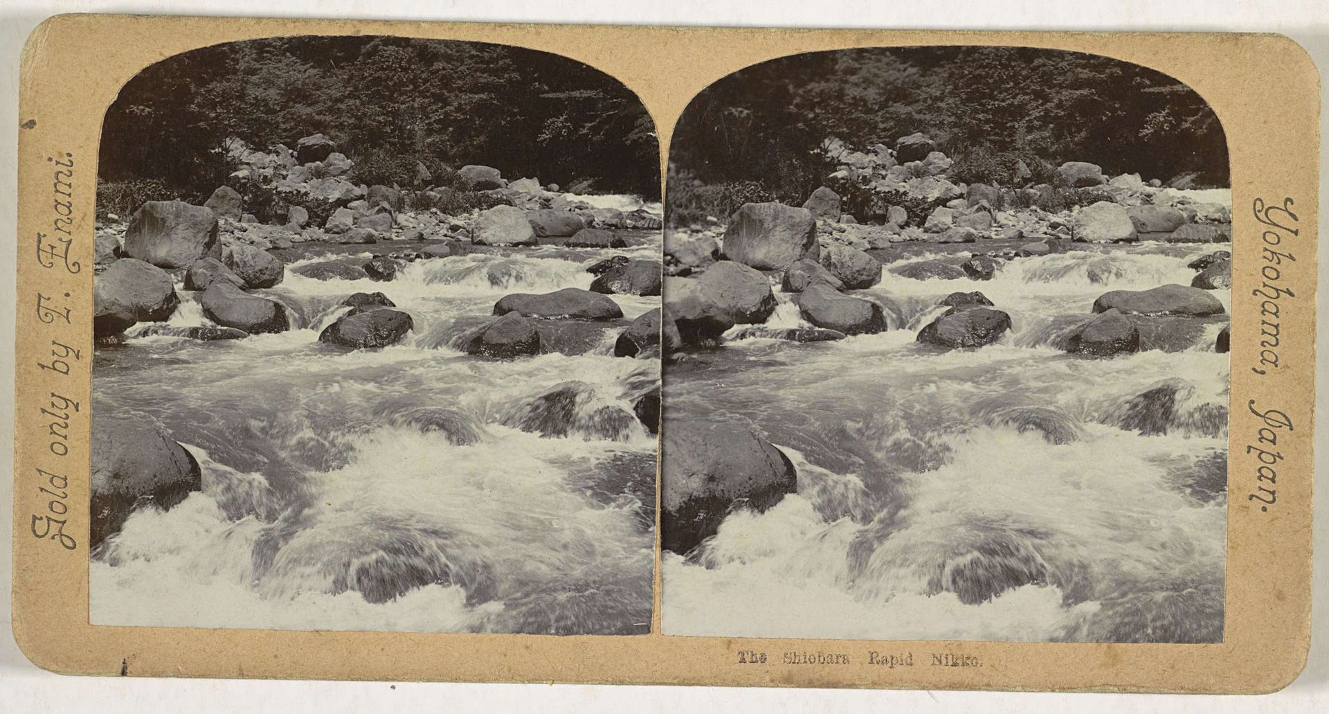 Stroomversnelling in vermoedelijk de Daiyarivier nabij Nikko, Japan by T. Enami