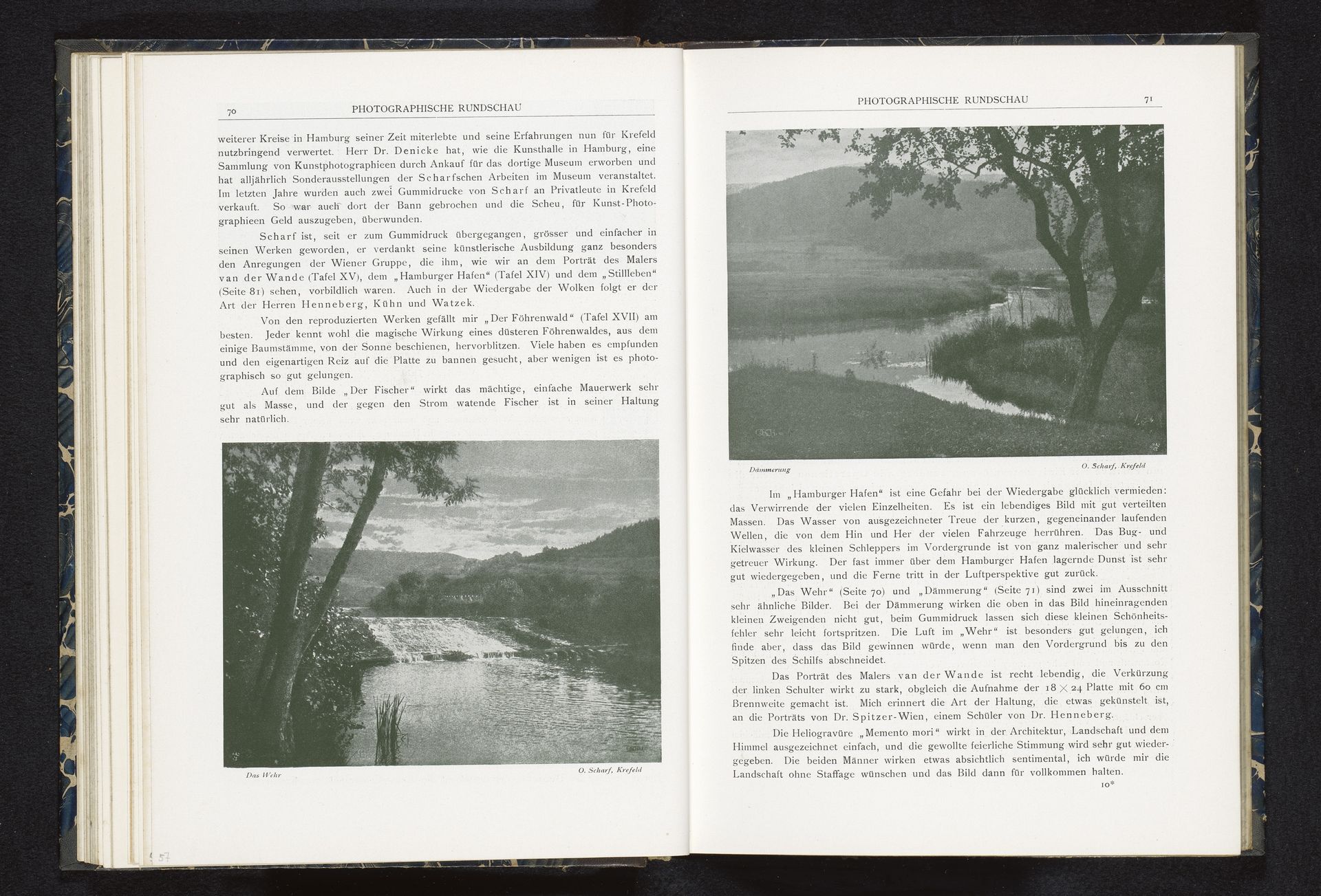 Landschap met een waterweg by Otto Scharf