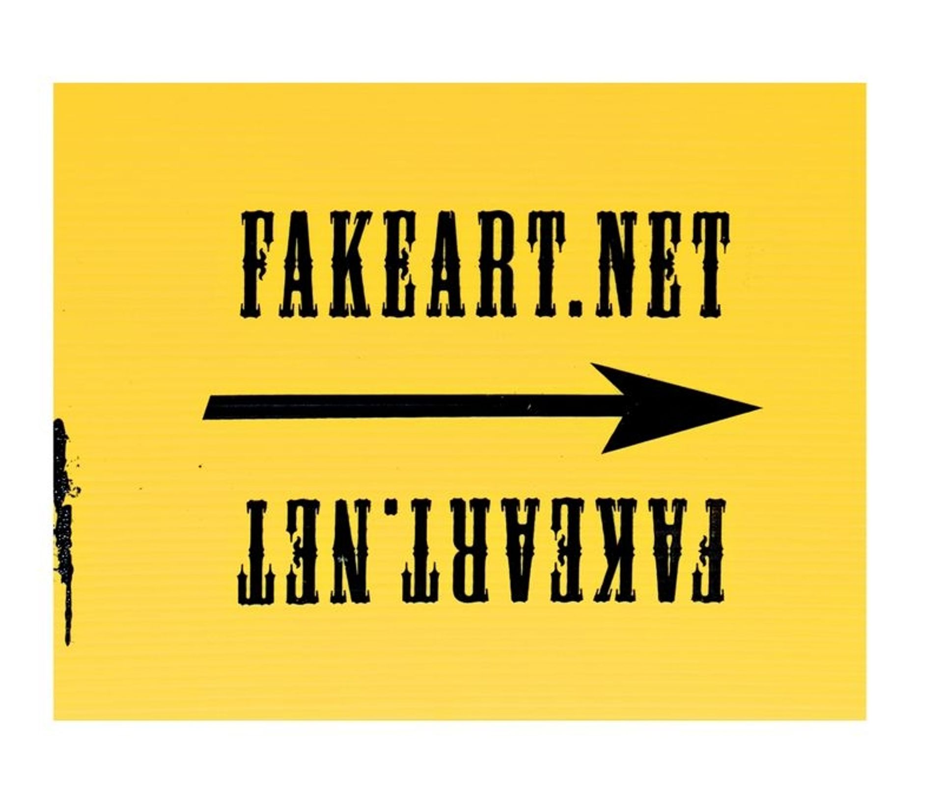 Fakeartnet Sign by David Michael Hinnebusch