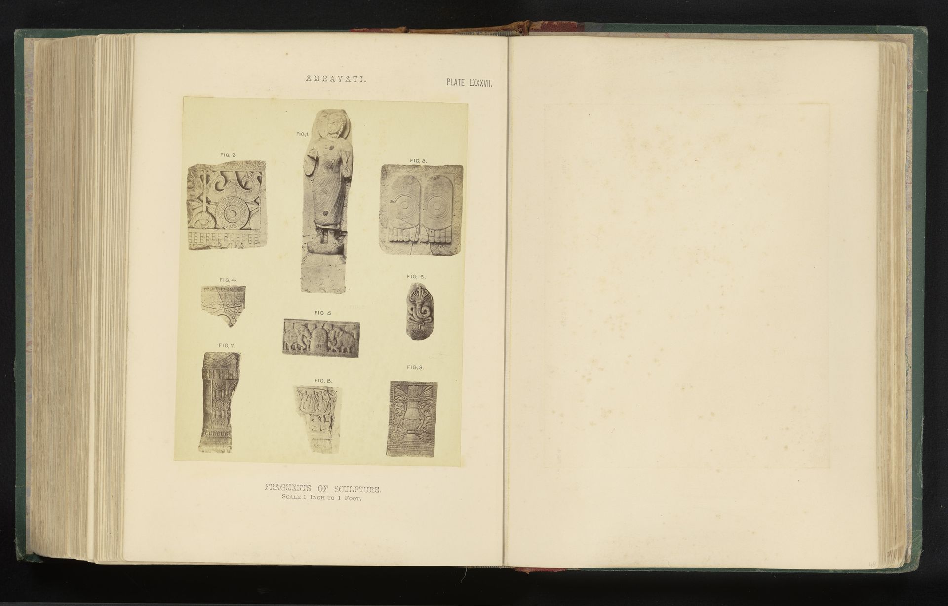 Negen fragmenten van sculpturen by William H. Griggs