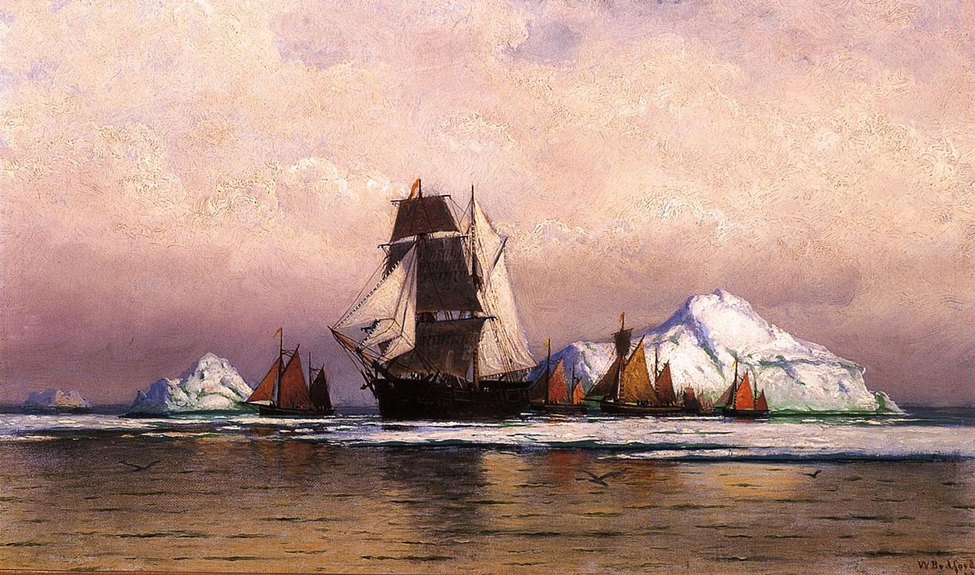 Fishing Fleet off Labrador by William Bradford