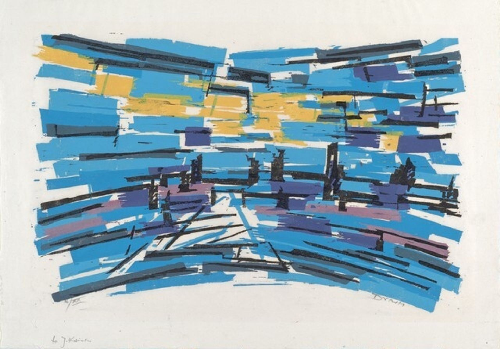 Hilltop Sunset, Horizontal Force by Werner Drewes