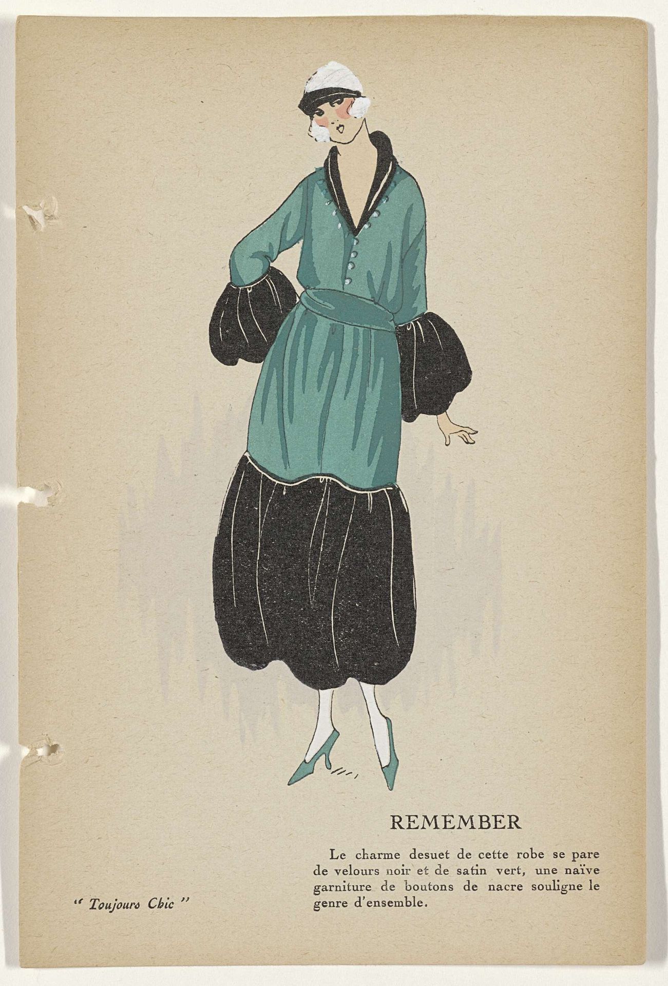 Toujours Chic Les Robes, Hiver 1921-1922: Remember by G-P. Joumard