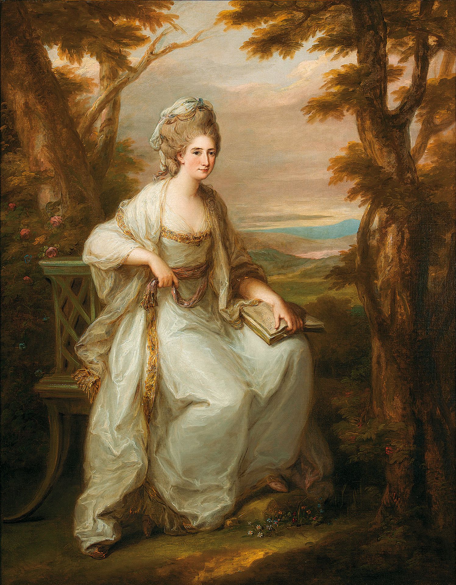 Portrait of Anne Loudon, Lady Henderson of Fordall by Angelica Kauffmann