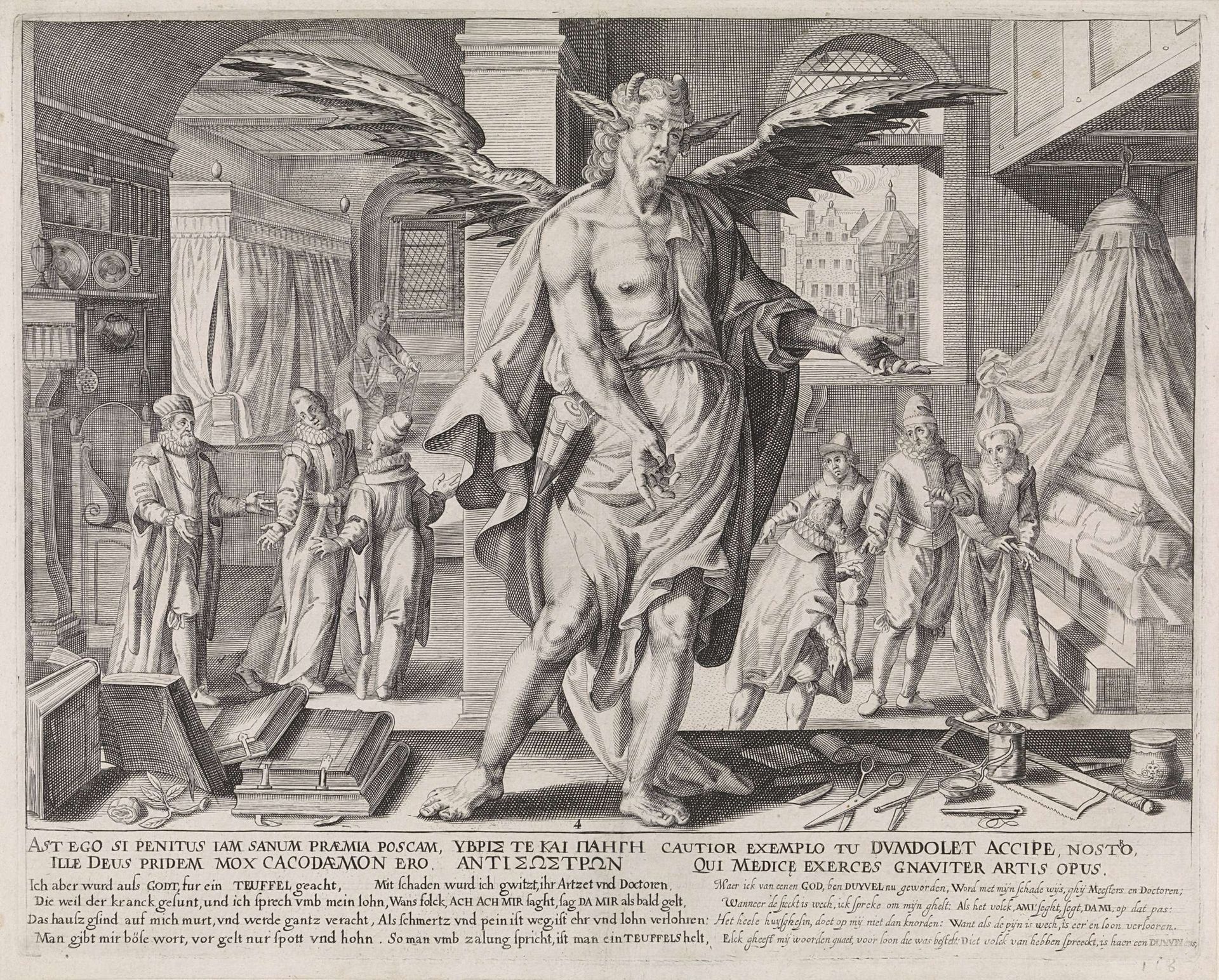 De geneesheer als duivel by Johann Gelle