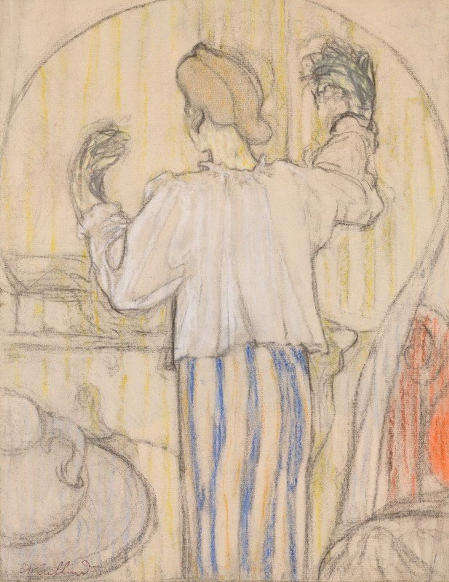 Devant le miroir by Édouard Vuillard