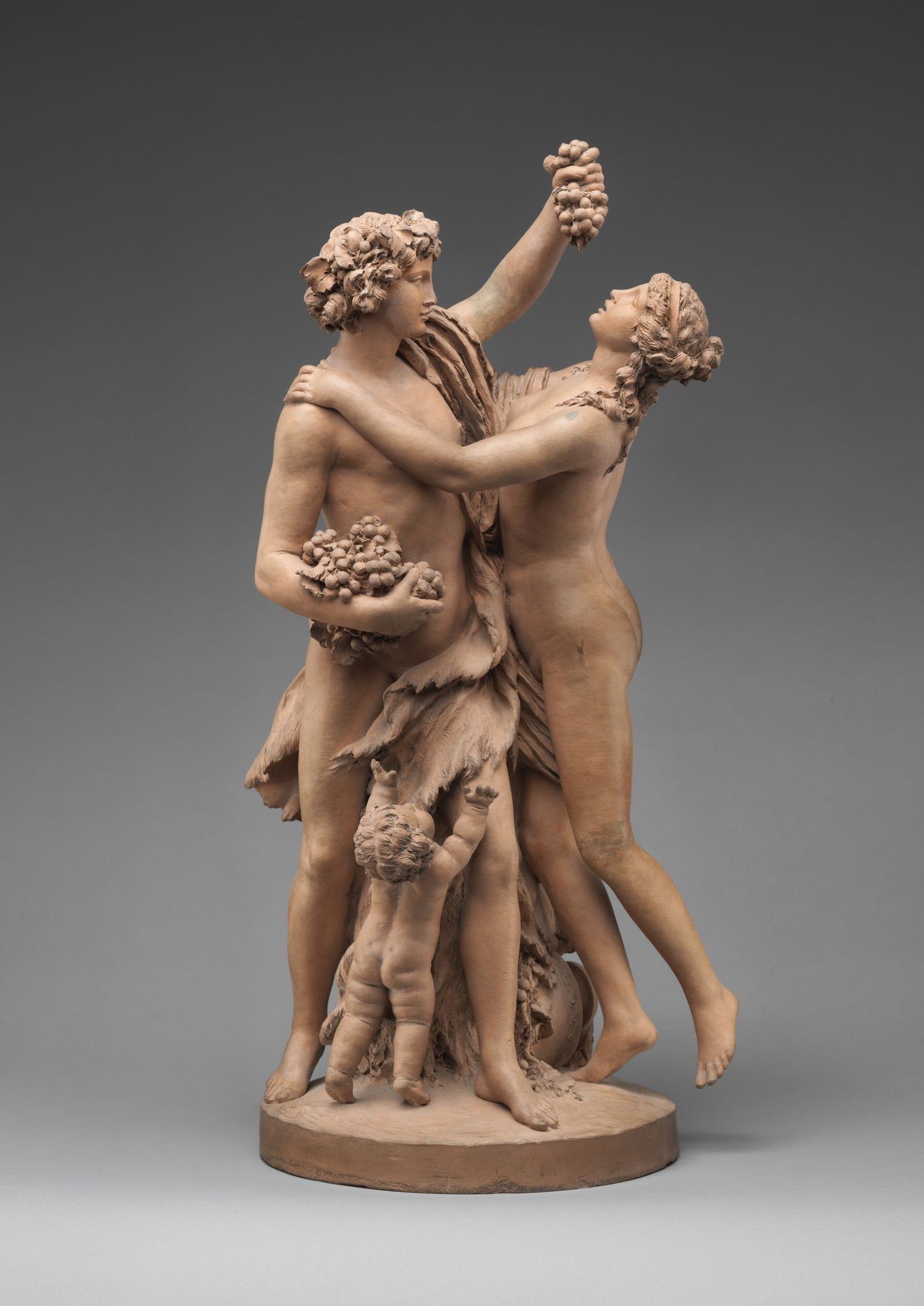 Bacchus and a Nymph with a Child and Grapes by Clodion (Claude Michel)