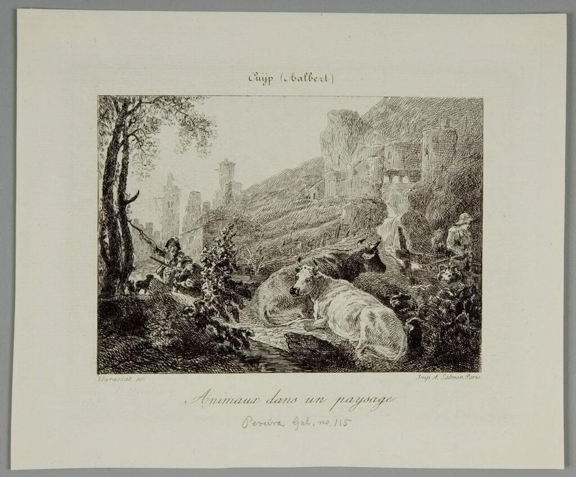 Landscape with Animals by Jules-Jacques Veyrassat