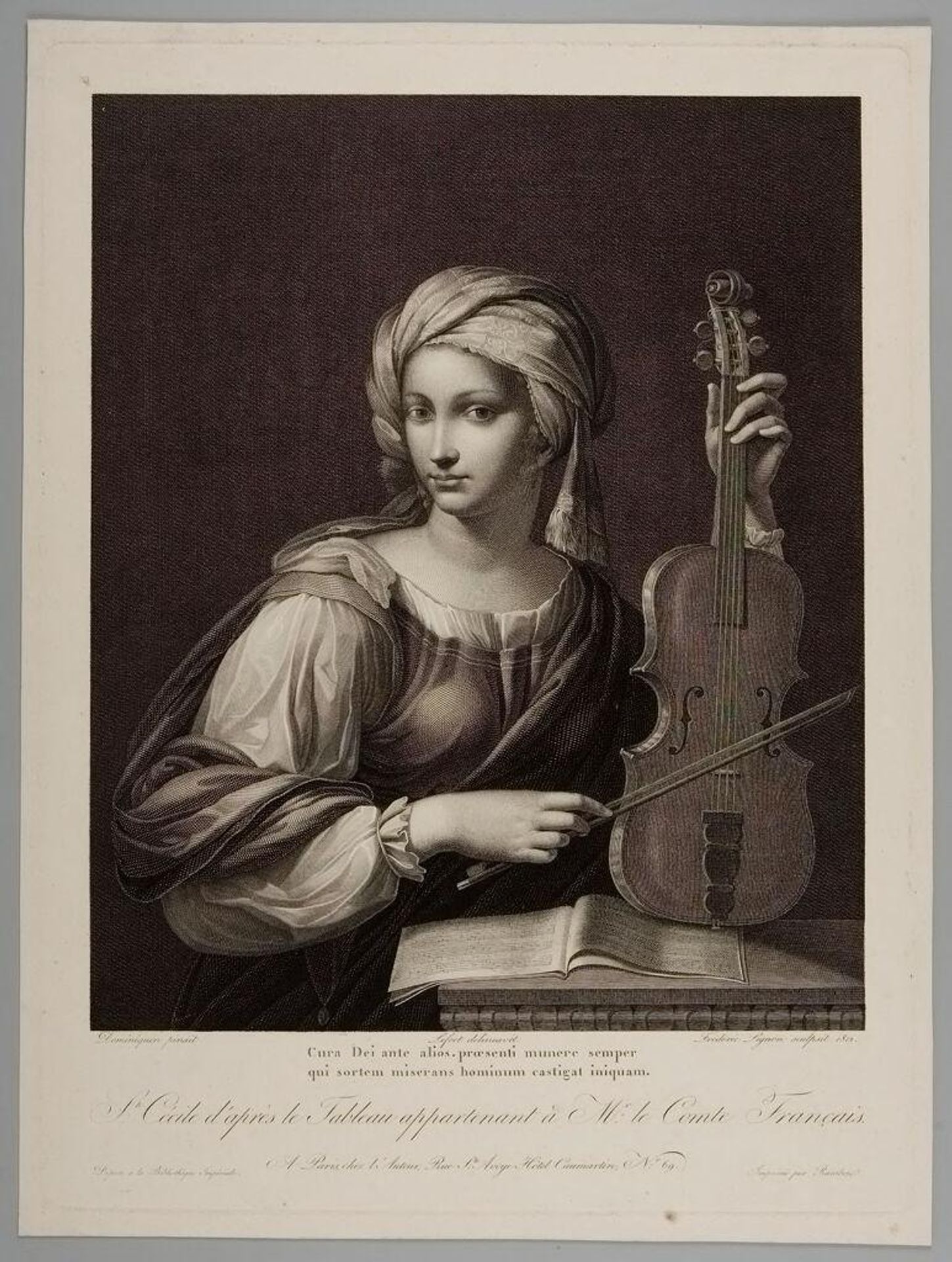 Saint Cecilia by Ãtienne FrÃ©dÃ©ric Lignon