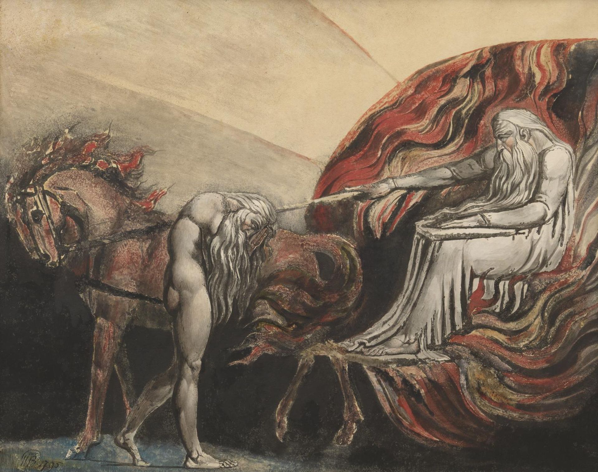 God Judging Adam by William Blake