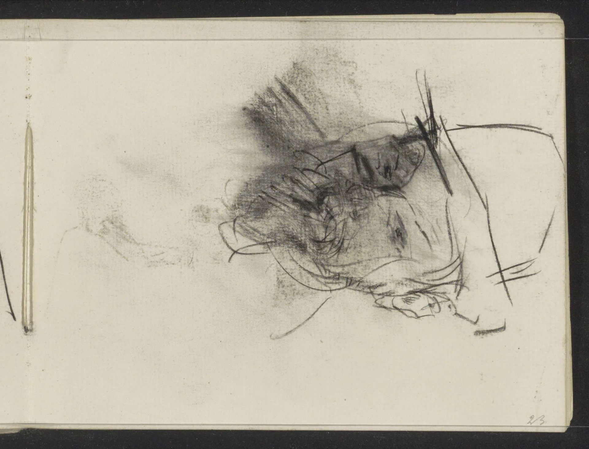 Mannenhoofd met hoed by Isaac Israels