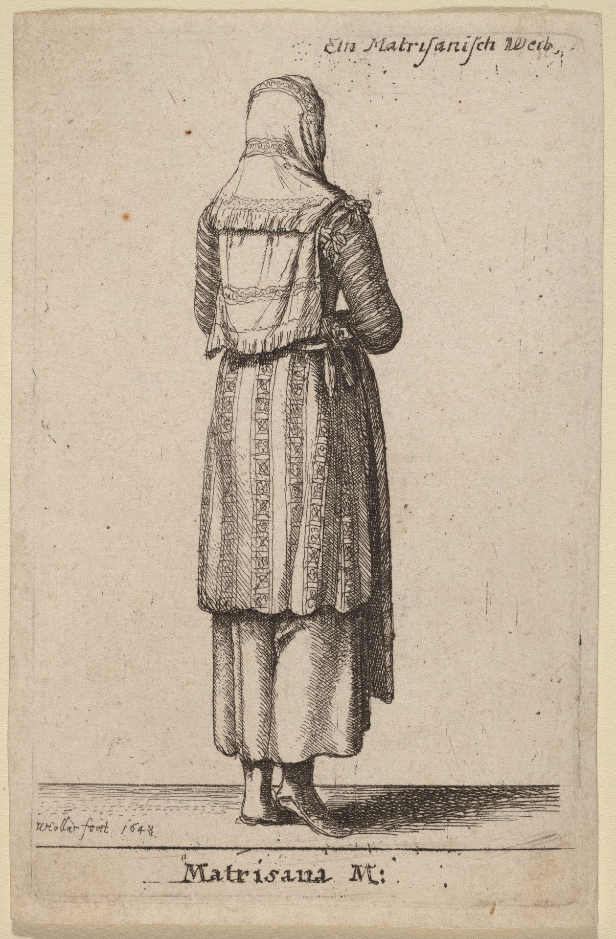 Matrisana M. by Wenceslaus Hollar