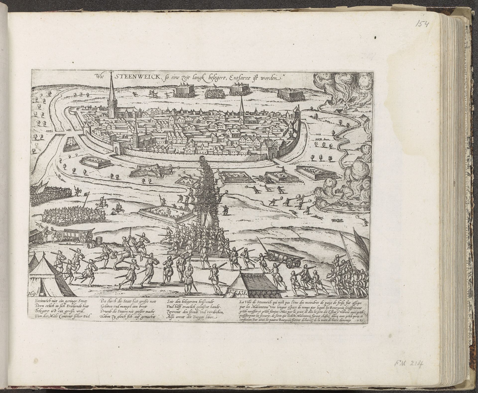 Ontzet van Steenwijk, 1581 by Frans Hogenberg