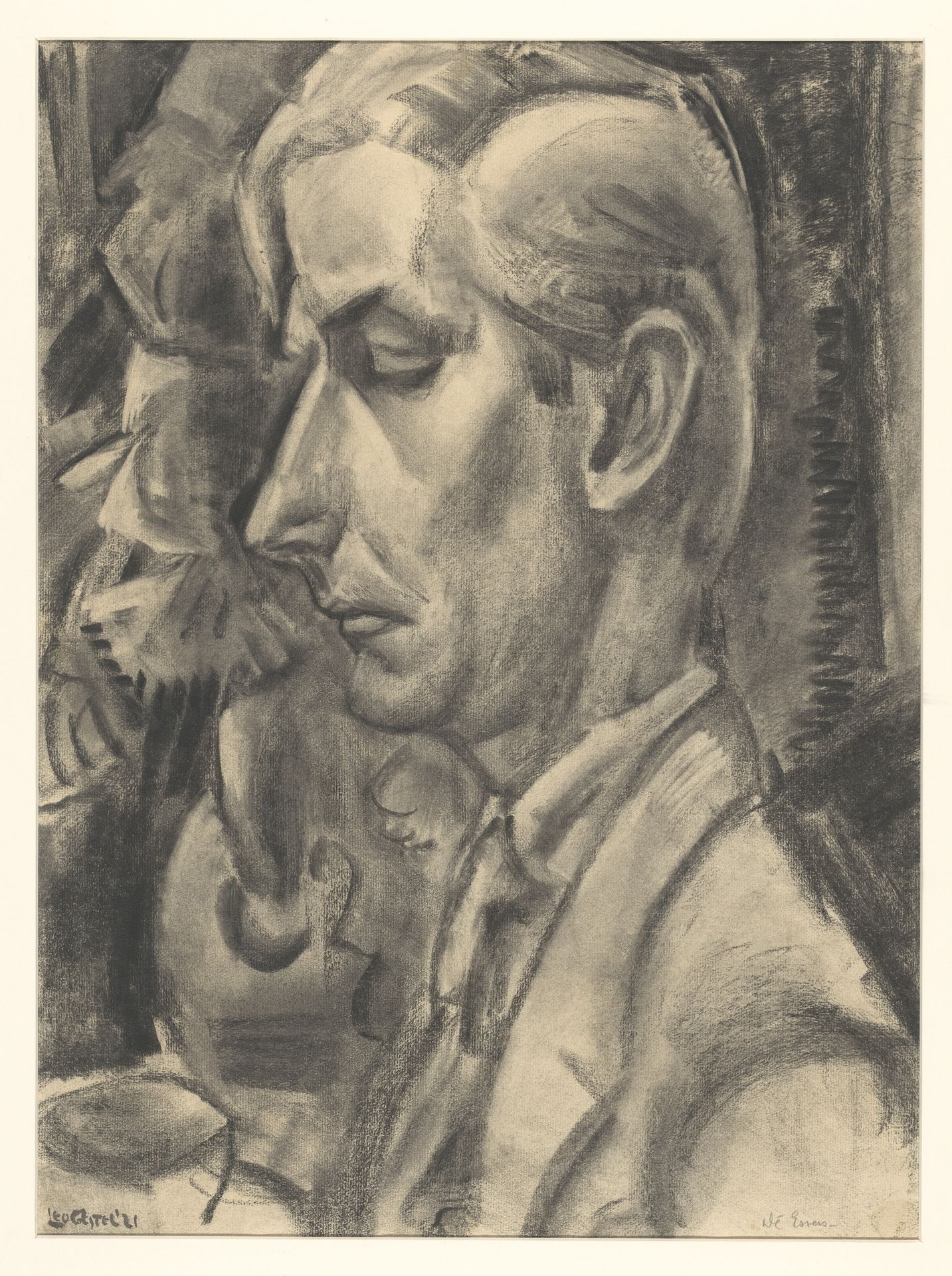 Portret van Dé Essers by Leo Gestel