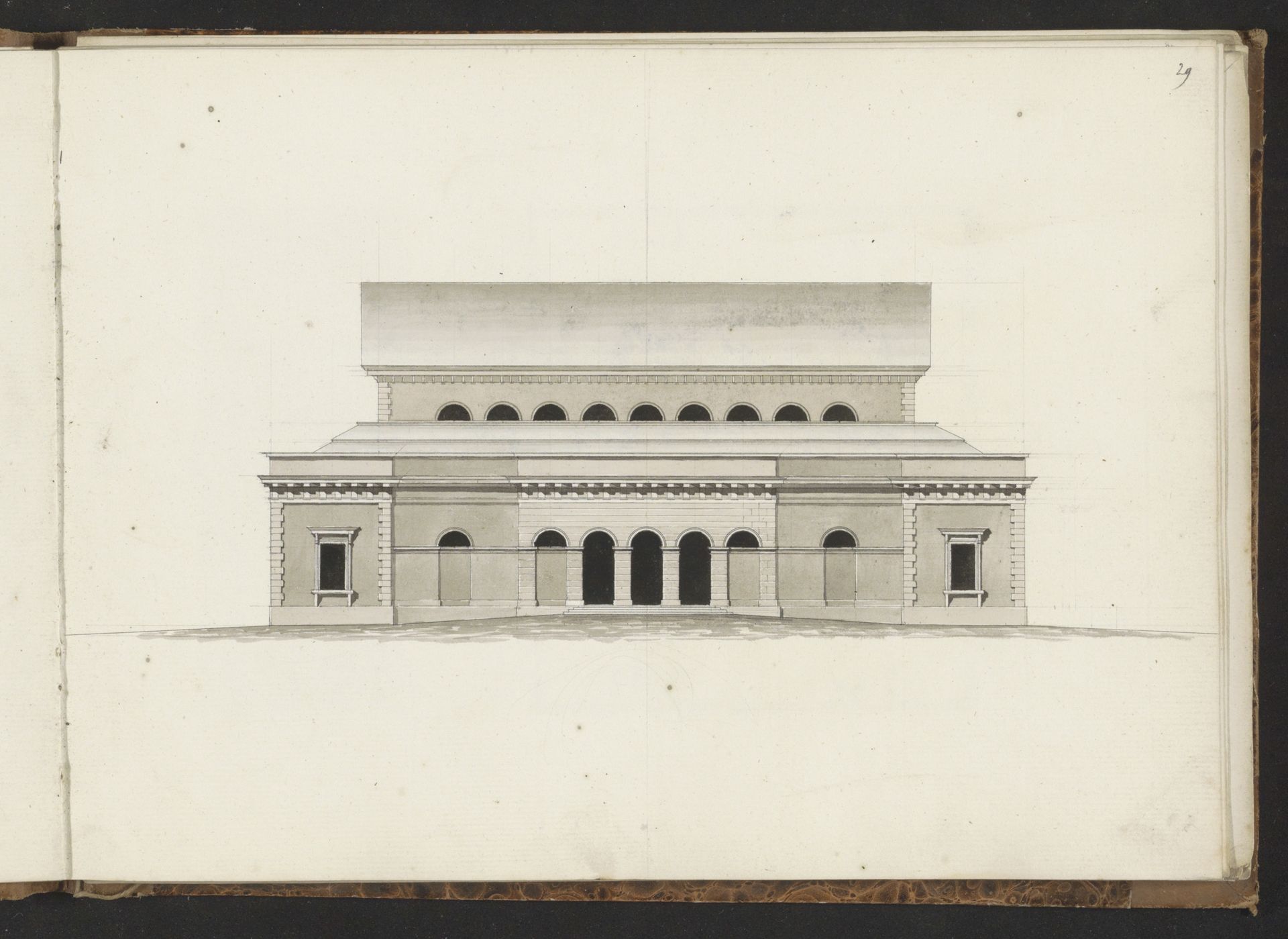 Voorgevel van een villa by Willem Springer jr.