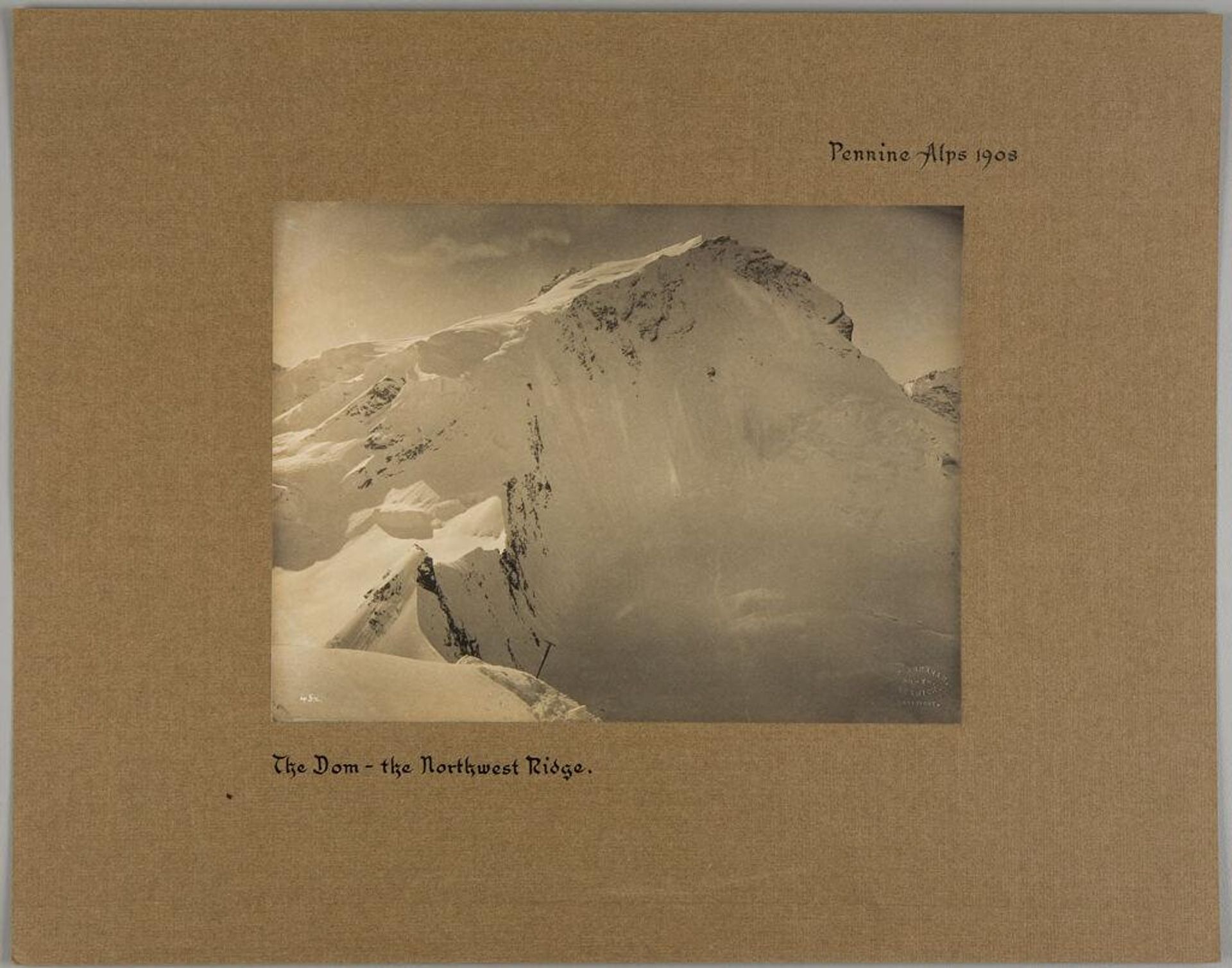The Dom, The Northwest Ridge, Pennine Alps by George Perry Ashley Abraham