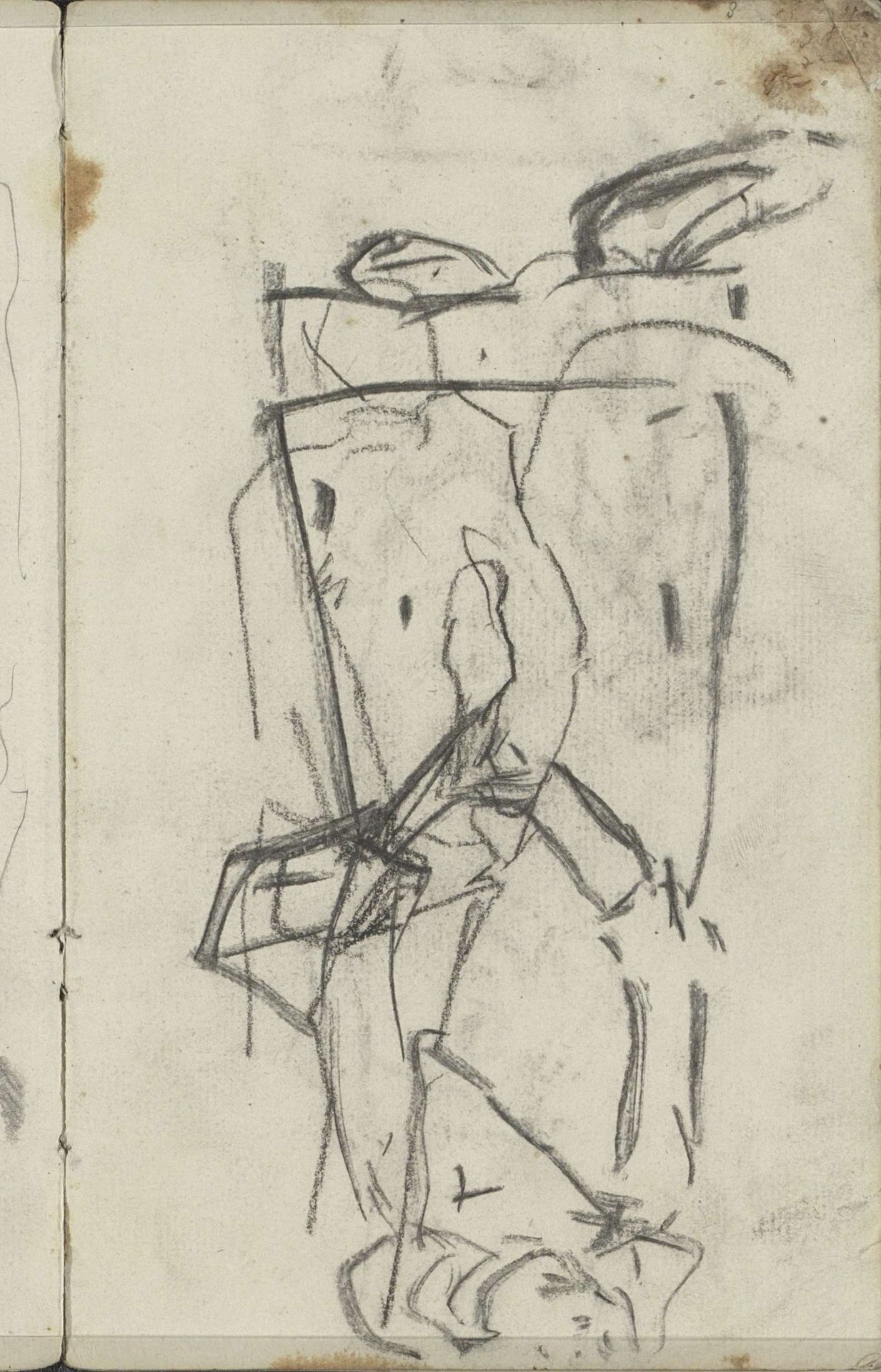 Vrouw met een voorwerp in haar handen by George Hendrik Breitner