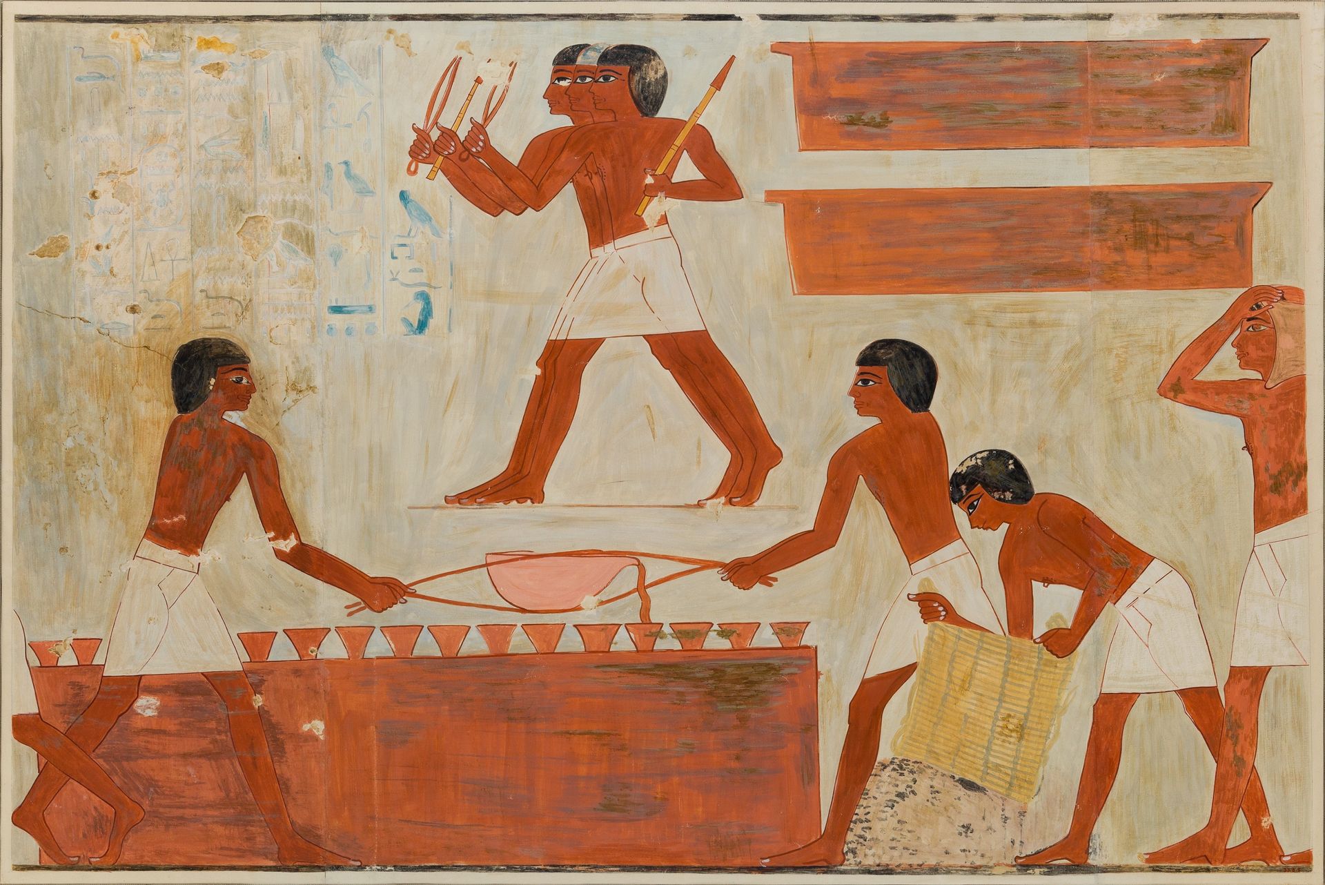 Casting Metal, Tomb of Rekhmire by Nina de Garis Davies