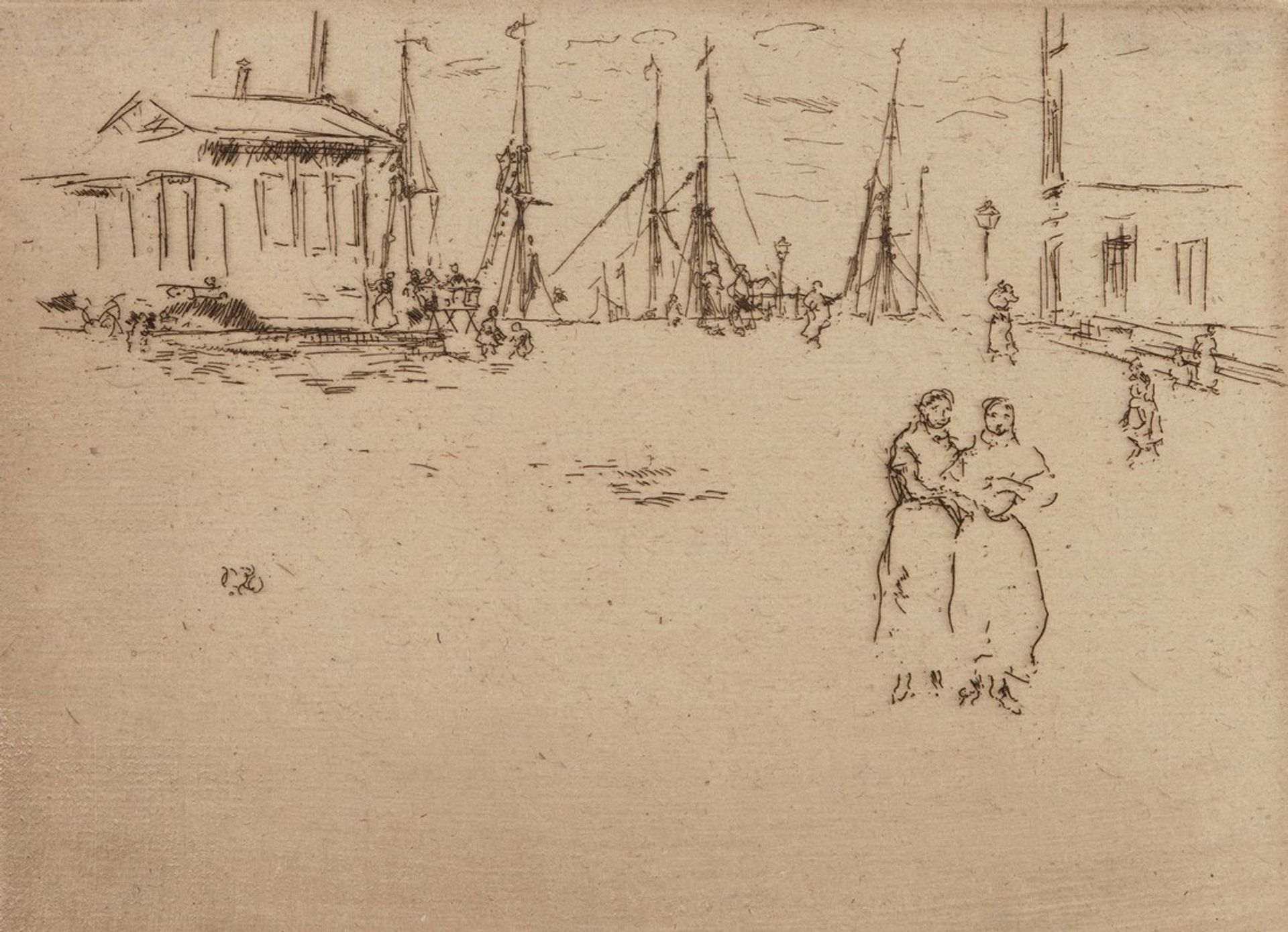 Fishing Quay, Ostend by James Abbott McNeill Whistler