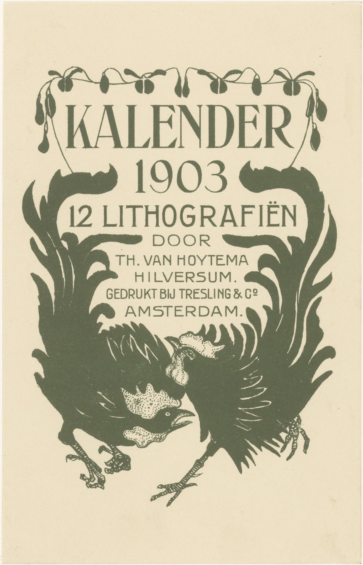 Aankondiging voor kalender 1903 by Theo van Hoytema