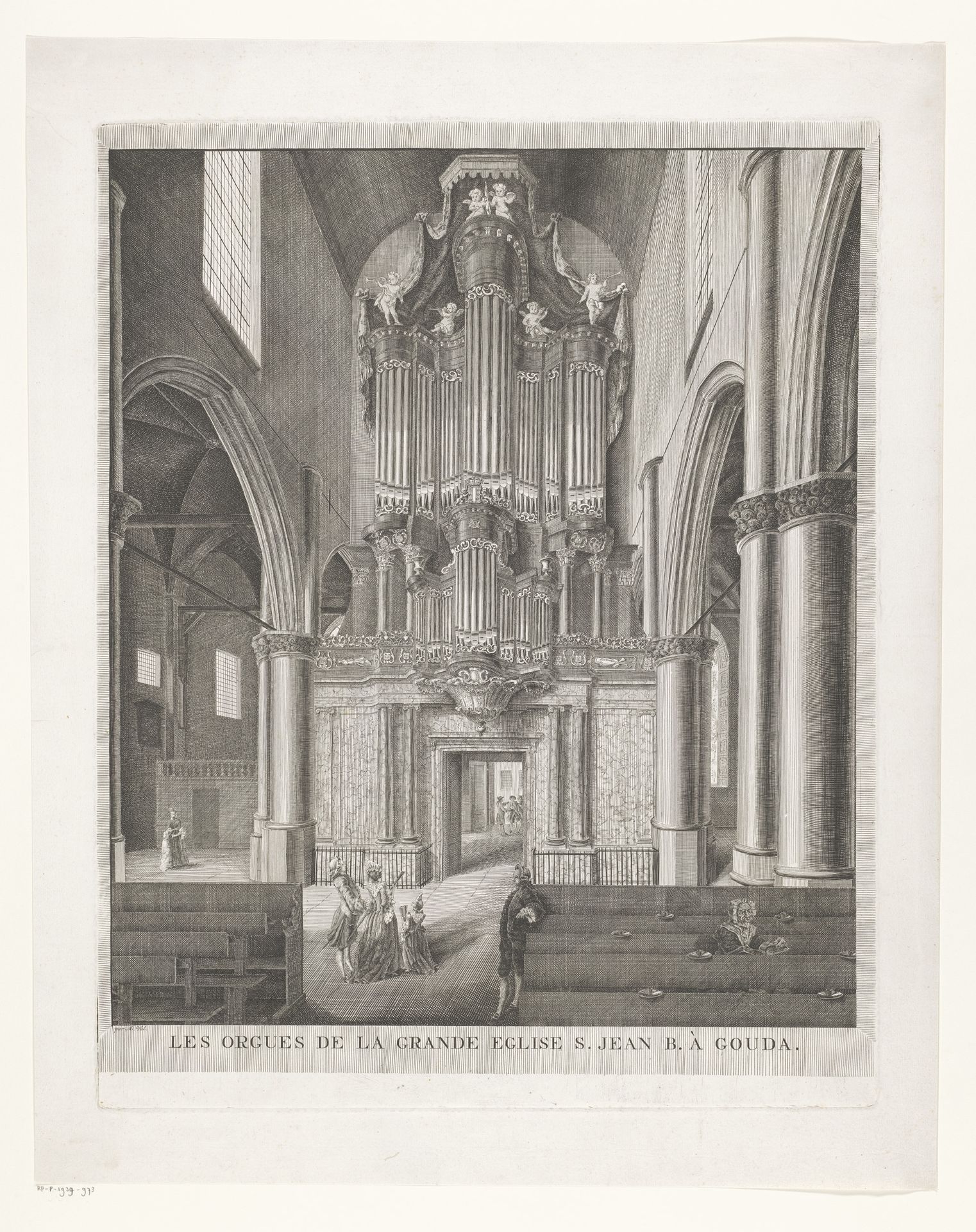 Orgel van de Sint-Janskerk te Gouda by Auguste Moreau Val