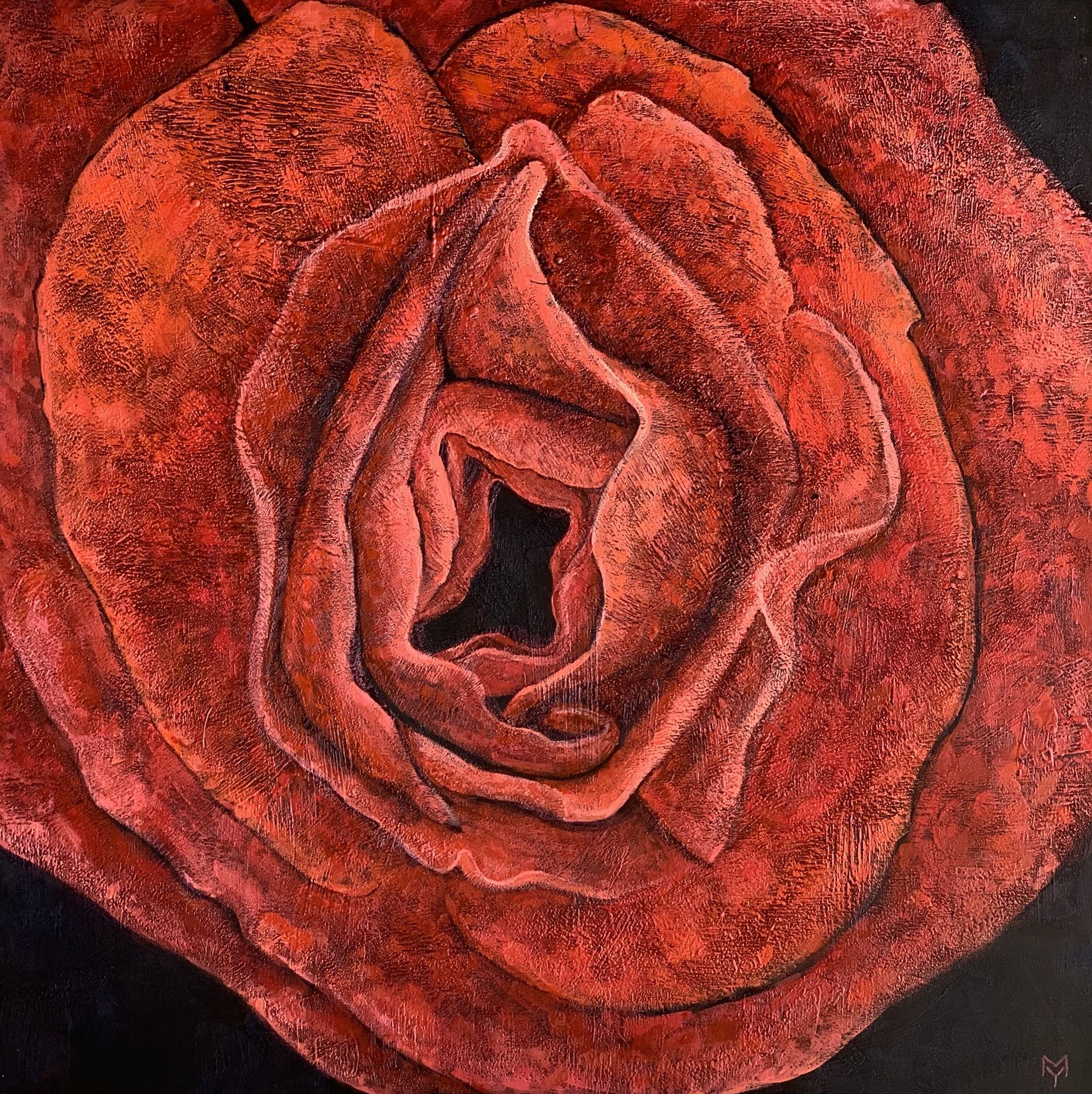 Rose flower. Heart of Aphrodite by Yulia Mamontova