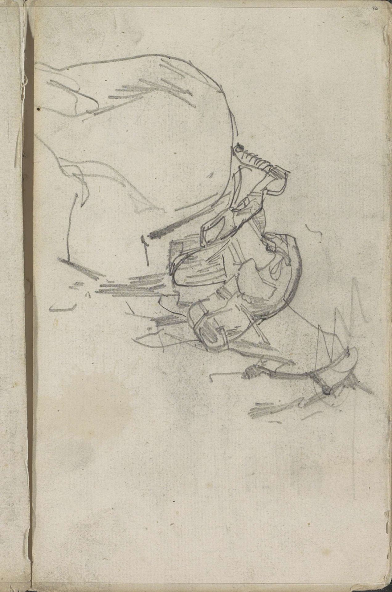 Gezadeld paard by George Hendrik Breitner