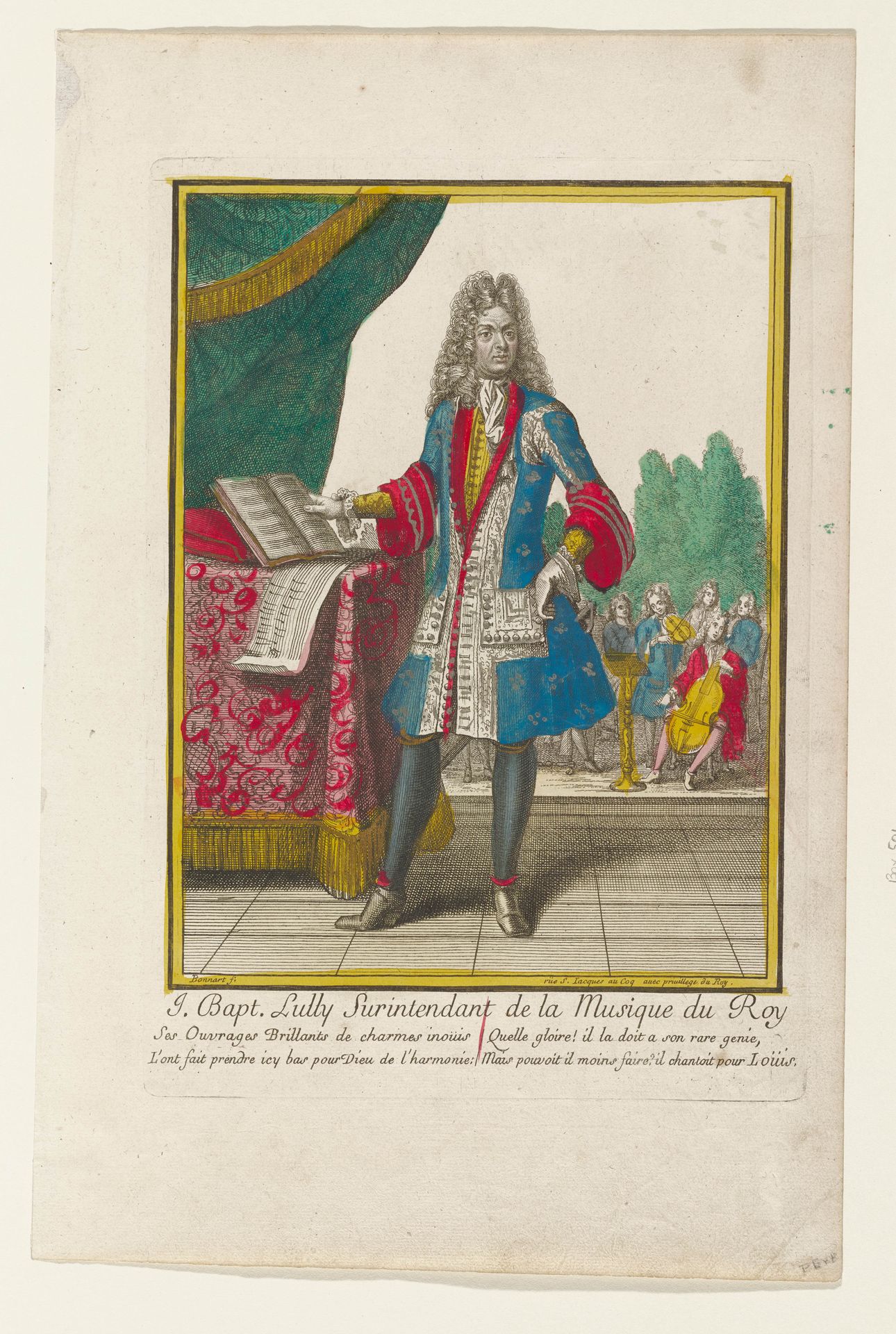 J. Baptiste Lully by Nicolas Bonnart