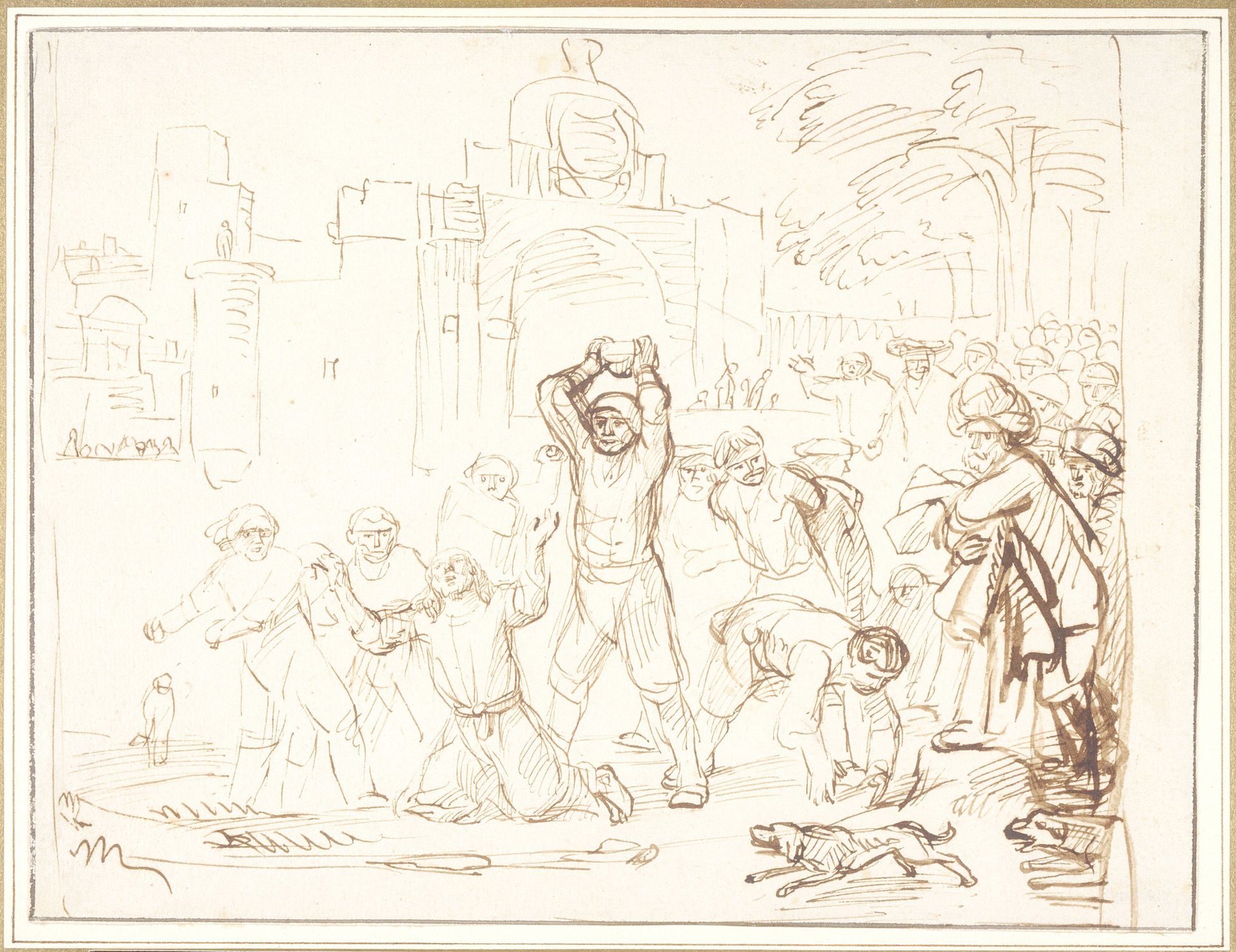 The Stoning of Saint Stephen by Samuel van Hoogstraten