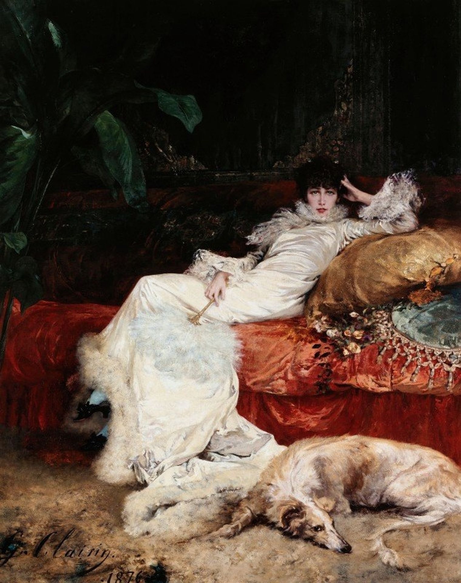 Portrait de Sarah Bernhardt by Georges Jules Victor Clairin