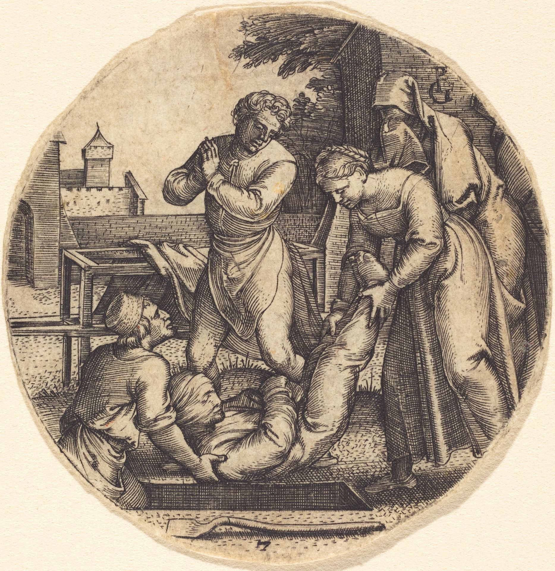 To Bury the Dead by Georg Pencz