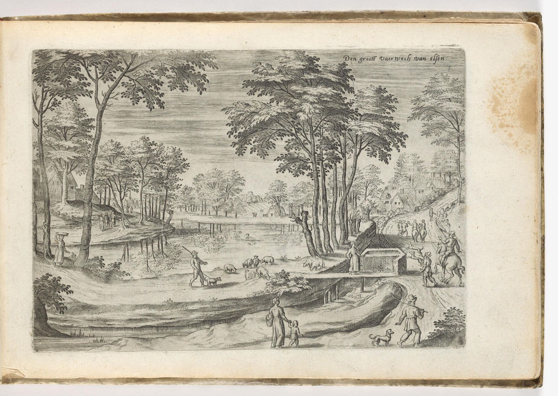 The Great Waterway of Elsen by Hans Collaert the Elder