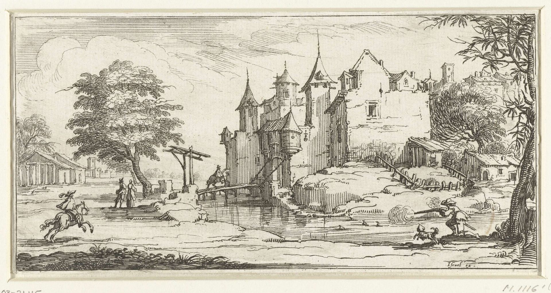 Landschap met een kasteel by François Collignon