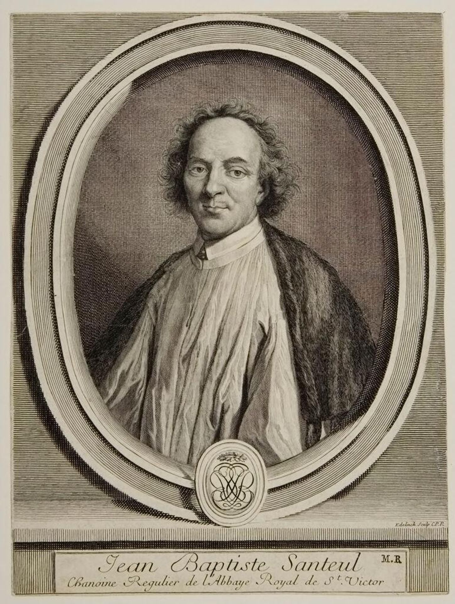 Jean-Baptiste Santeuil by Gérard Edelinck