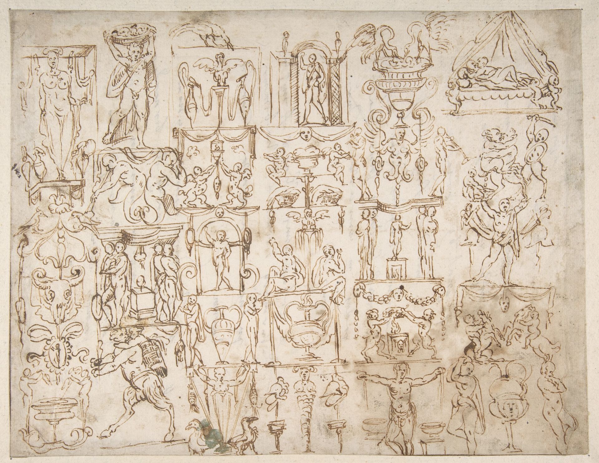 Sketches of Grotesques. by Giovanni Antonio Dosio