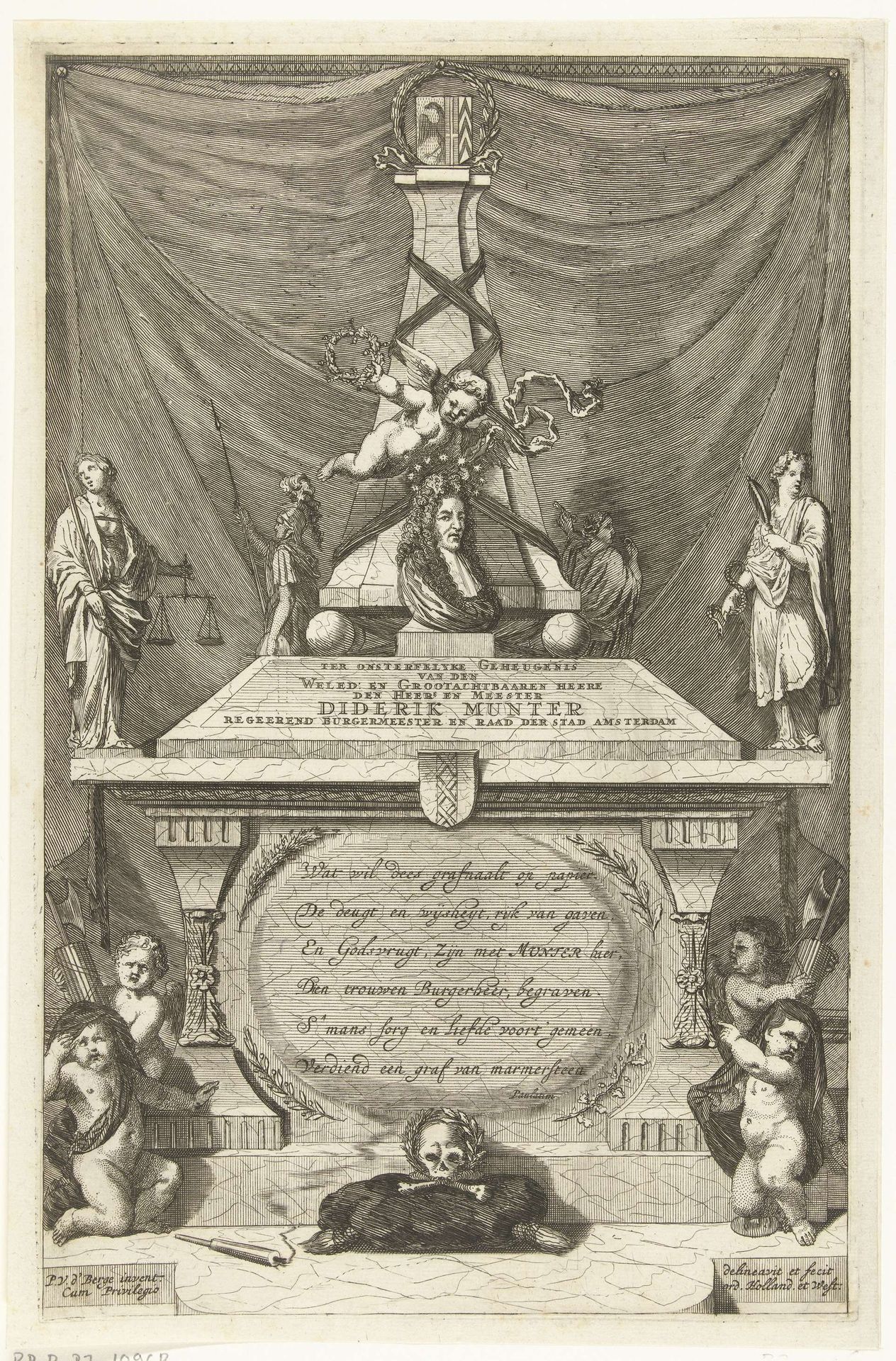 Grafmonument voor Diderik Munter by Pieter van den Berge