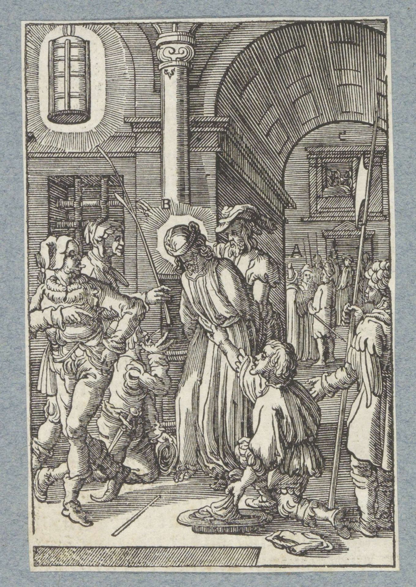 Bespotting van Christus by Christoffel van (II) Sichem