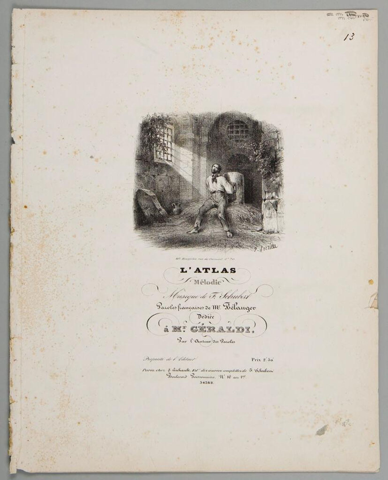 Atlas/ Cover of sheet music by Frédéric Sorrieu