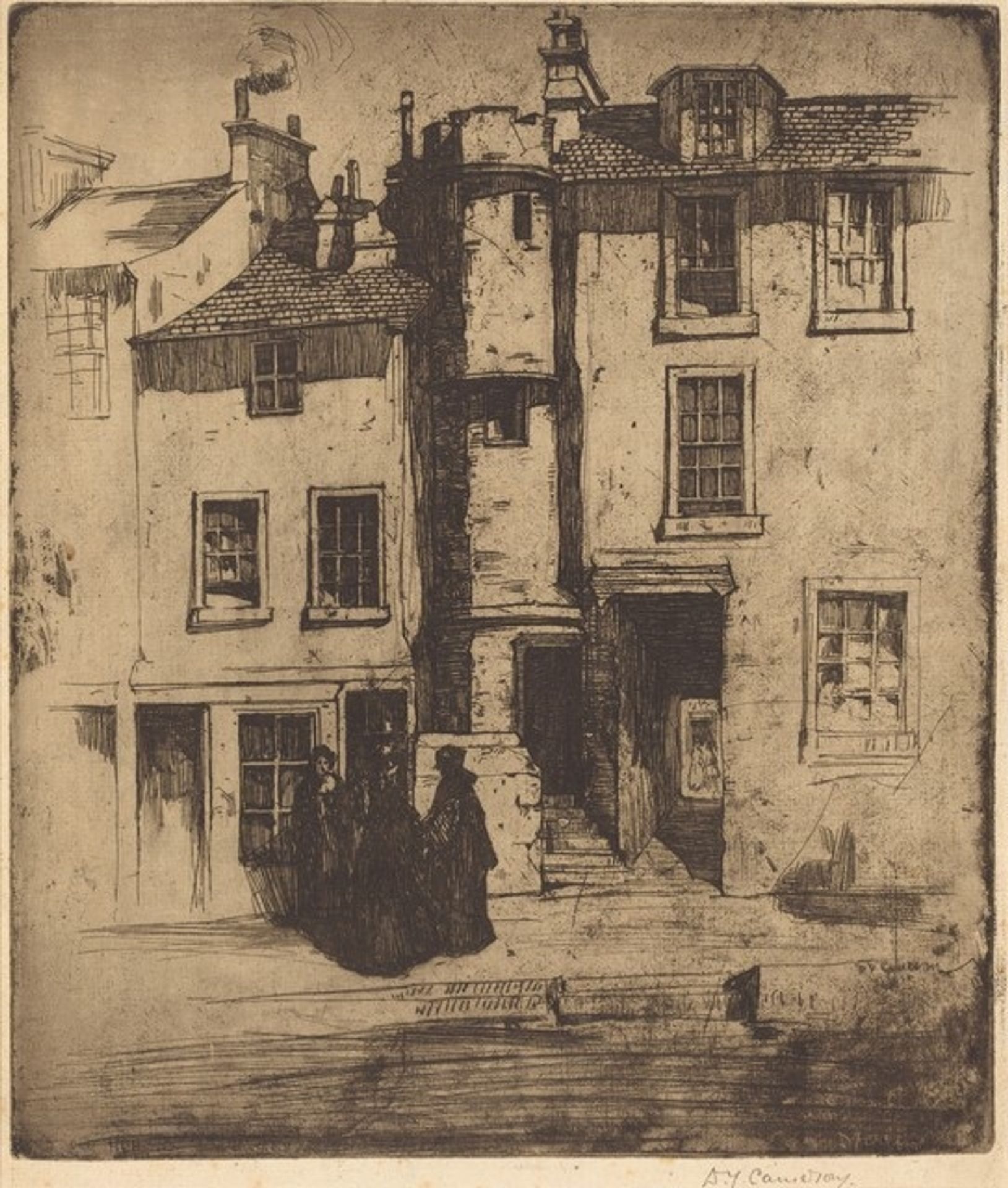 Old Houses, Stirling by David Young Cameron