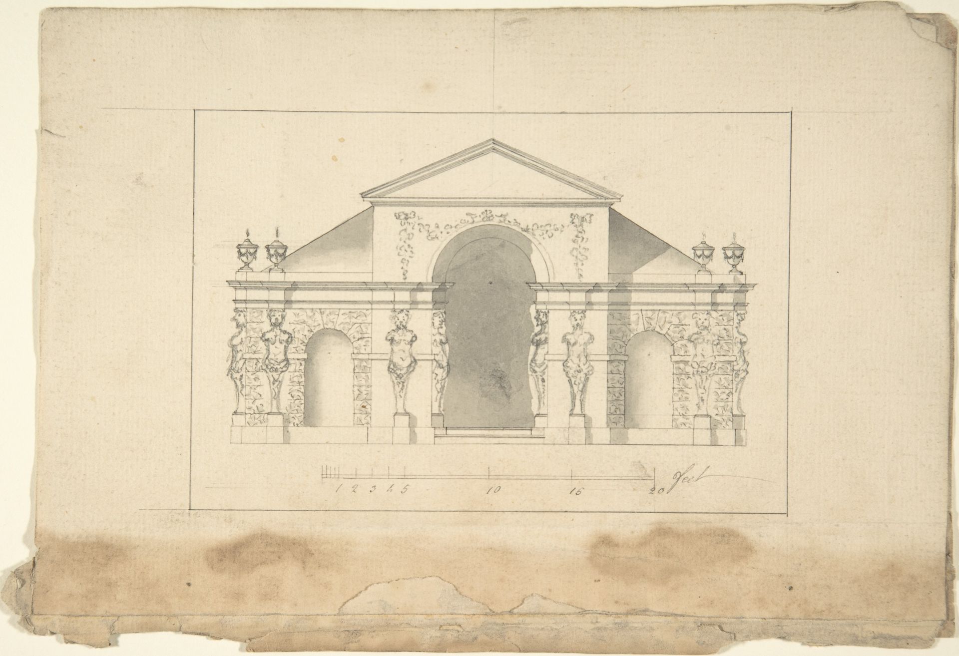 Elevation of Garden Pavilion by Robert Morris