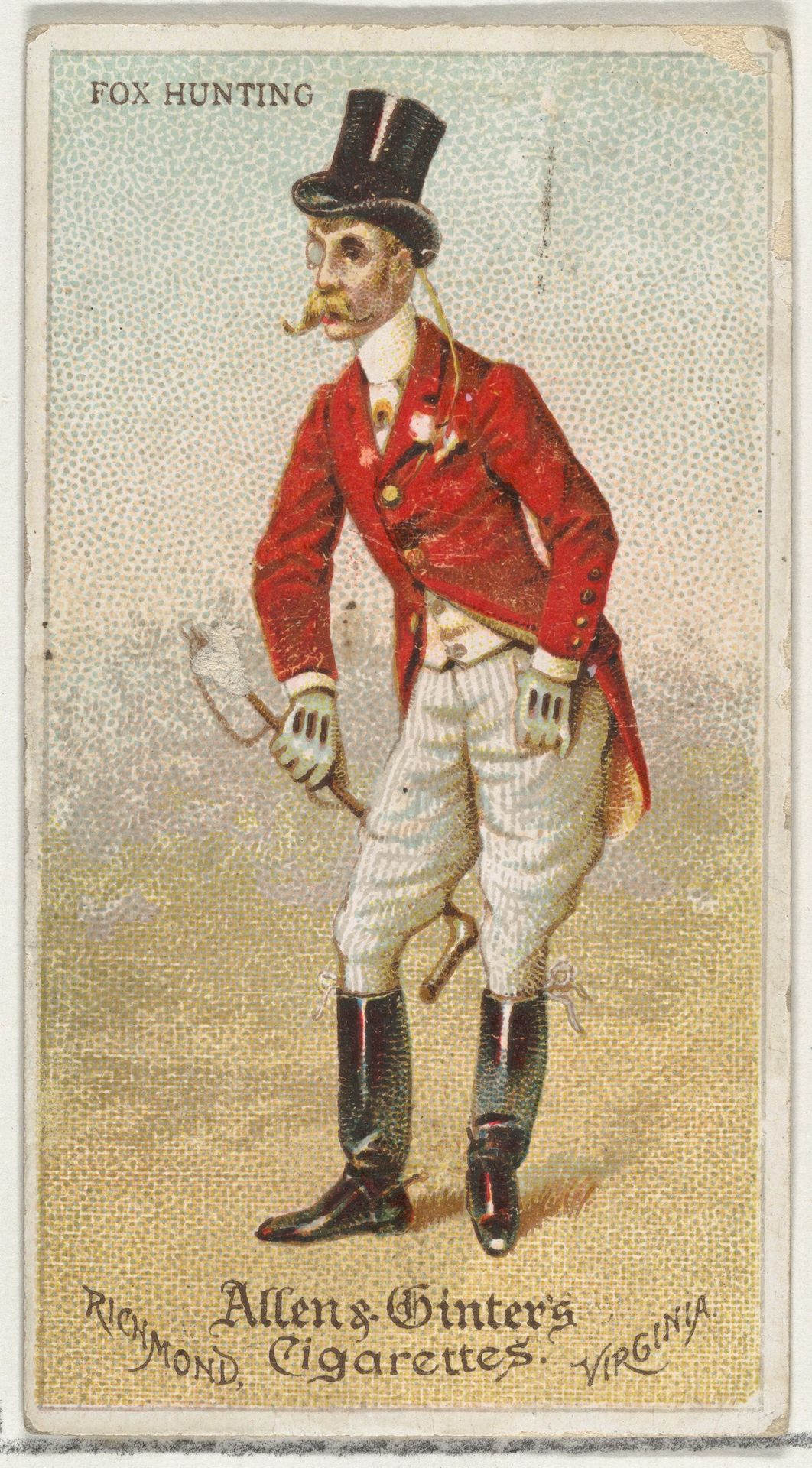 Fox Hunting, from World's Dudes series (N31) for Allen & Ginter Cigarettes by Allen & Ginter