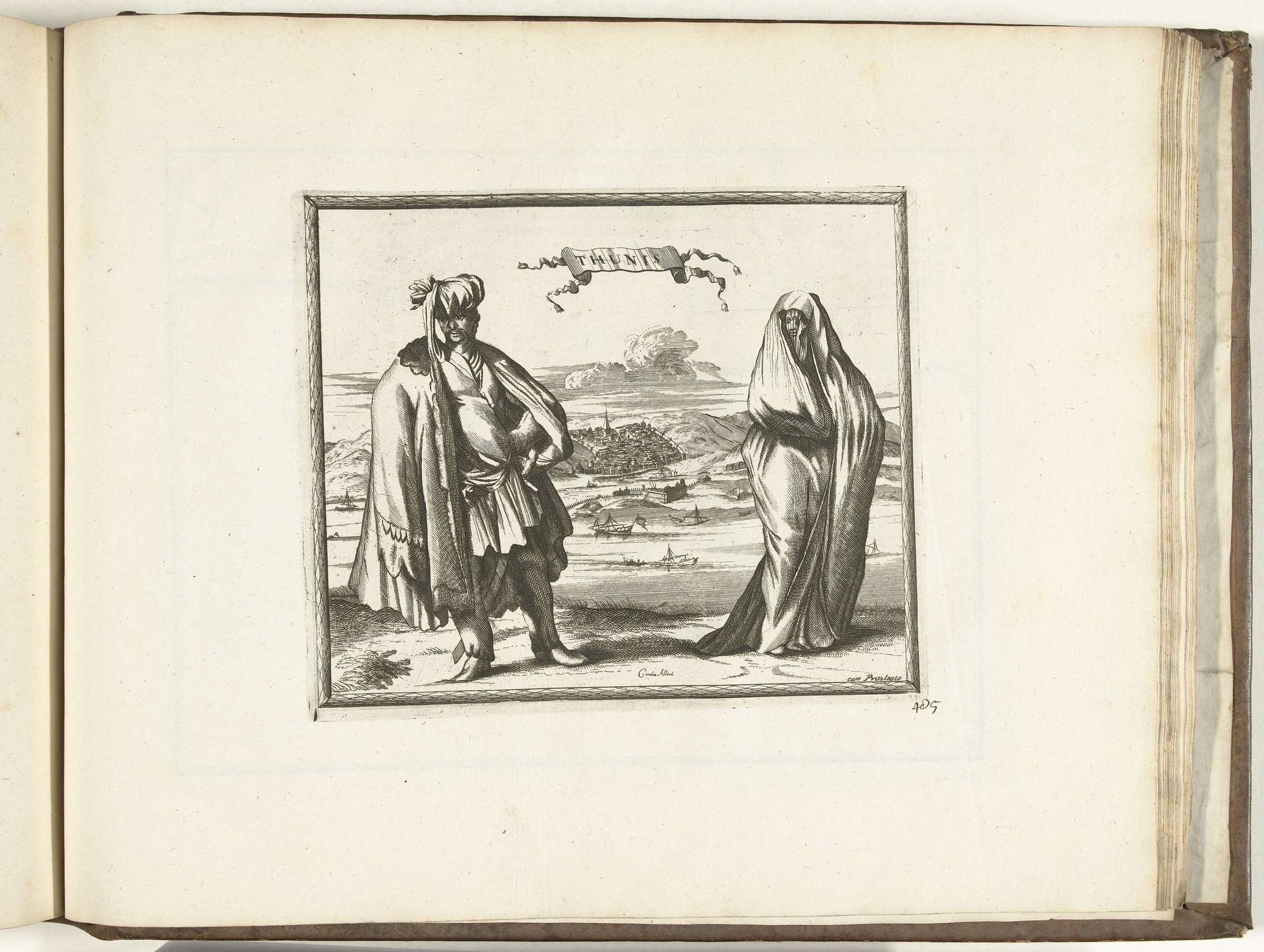 Inwoners van Tunis, 1726 by Carel Allard