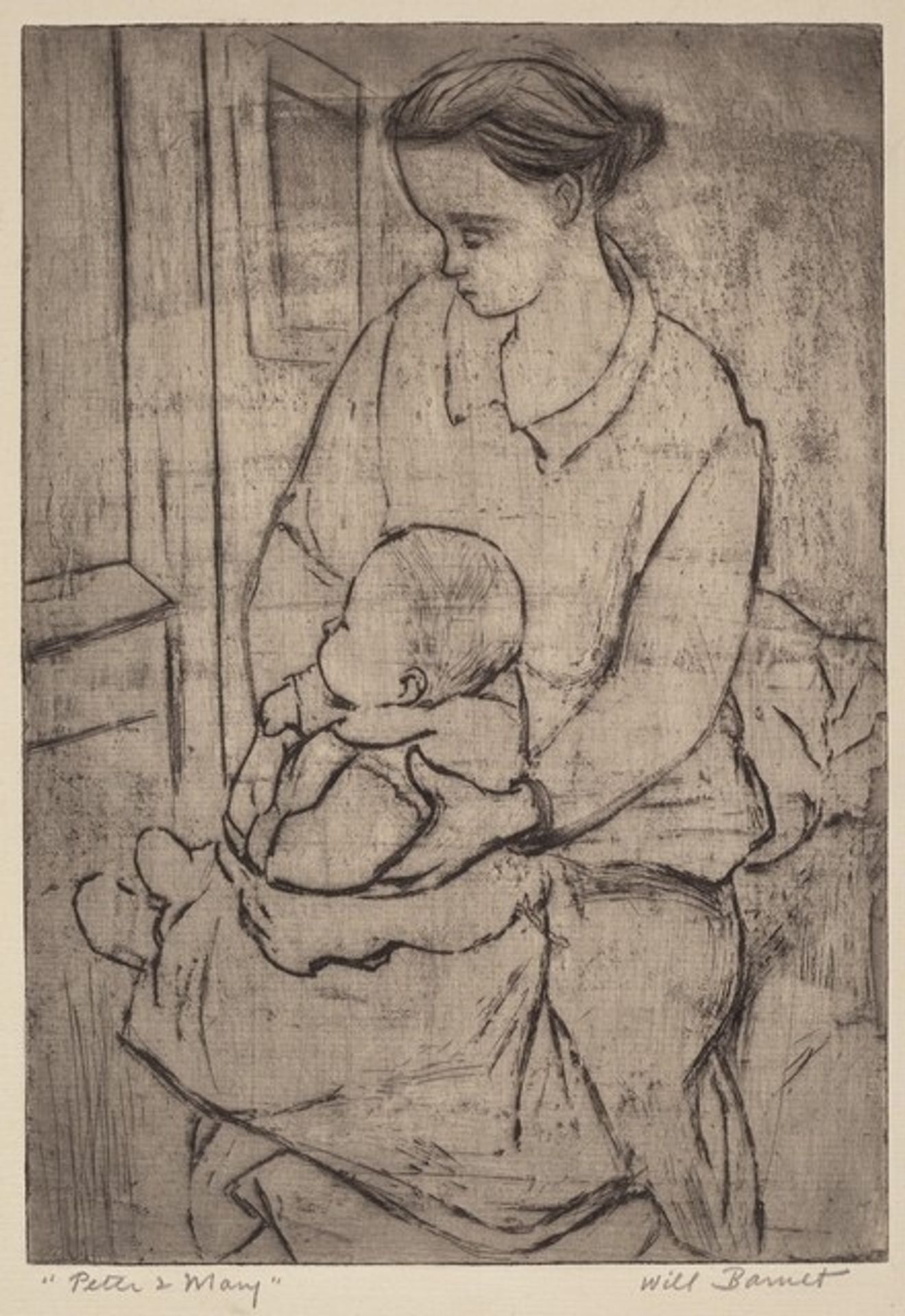 Peter and Mary by Will Barnet