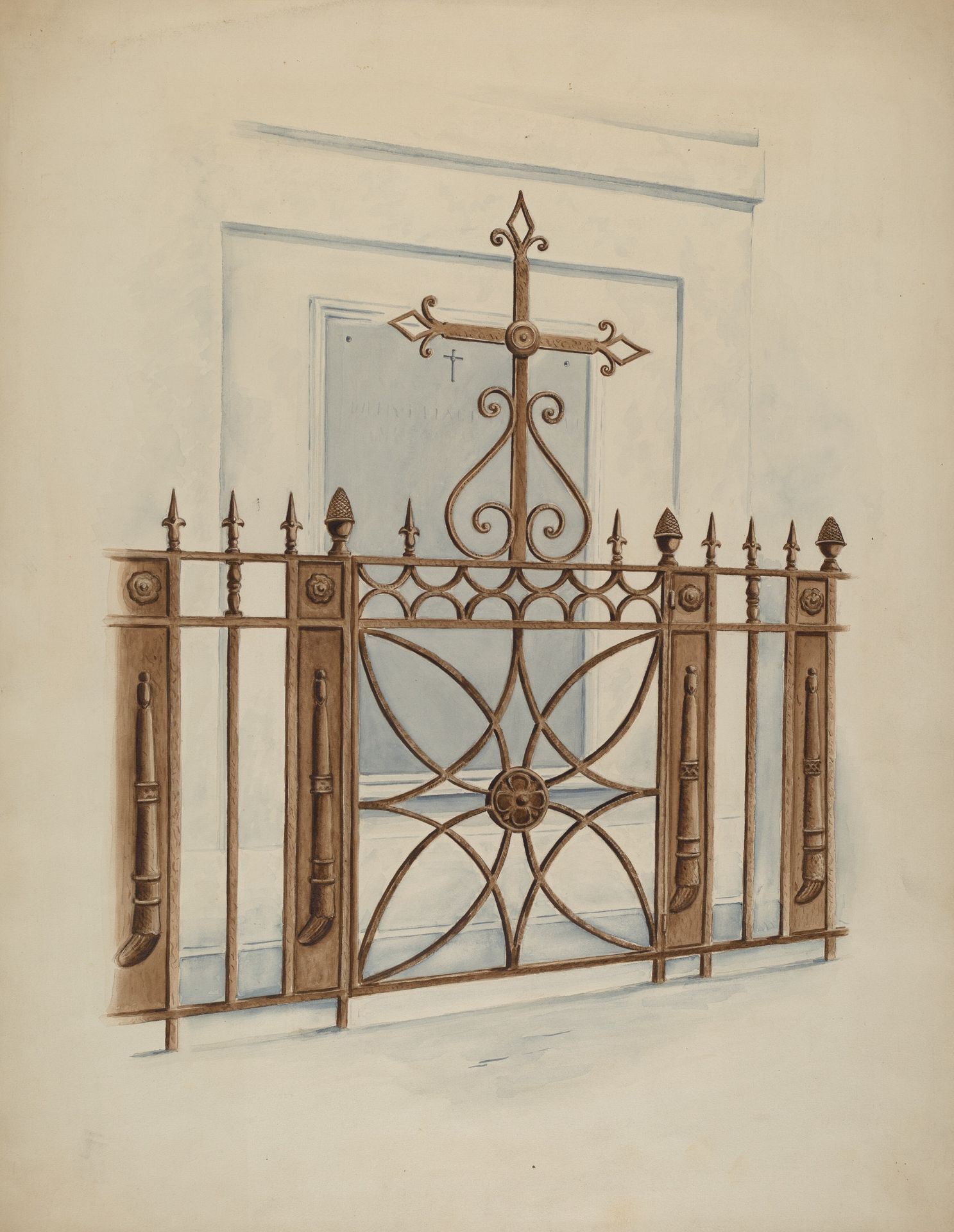 Iron Gate and Fence by Al Curry