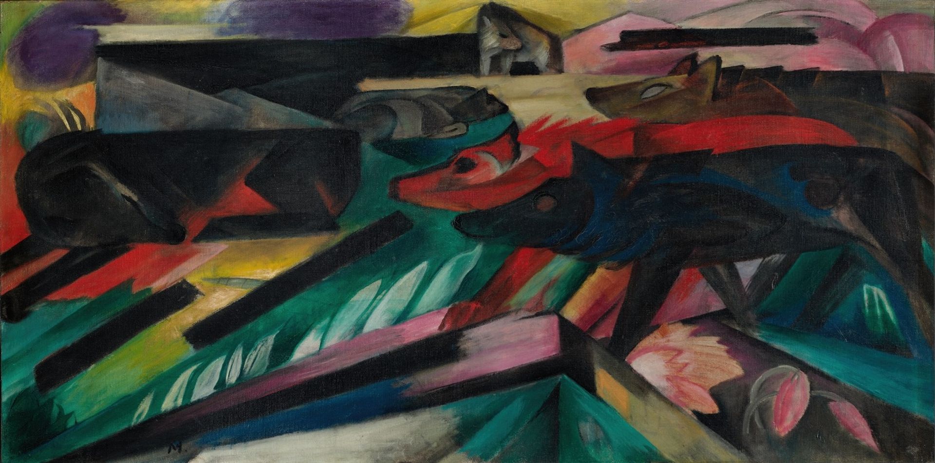 Die Wölfe by Franz Marc