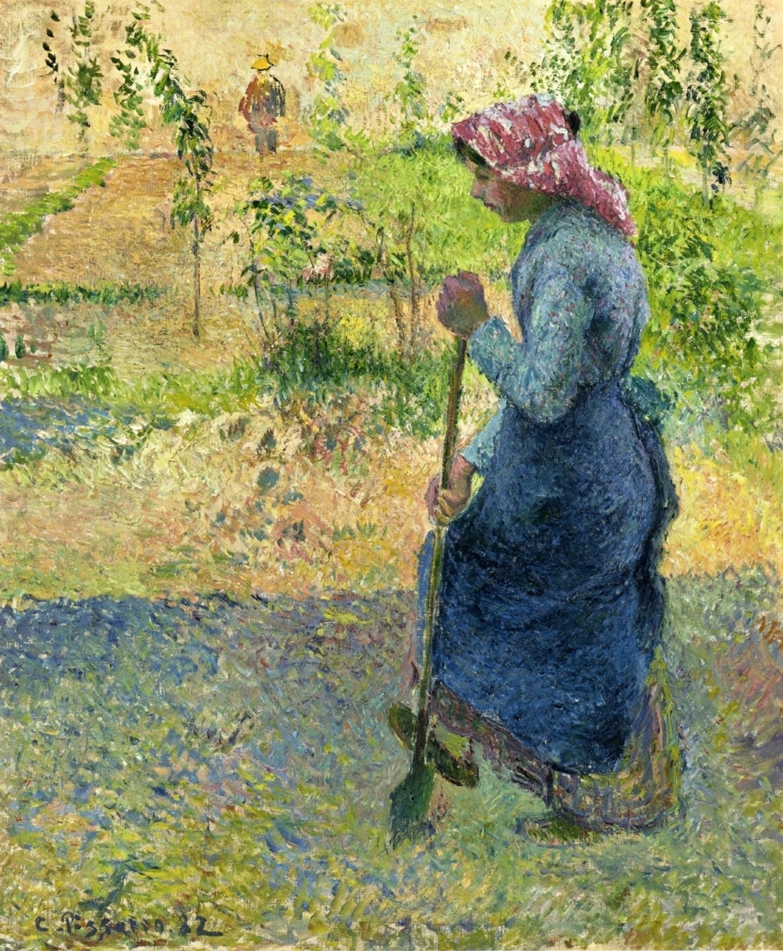 Paysanne Couchant by Camille Pissarro