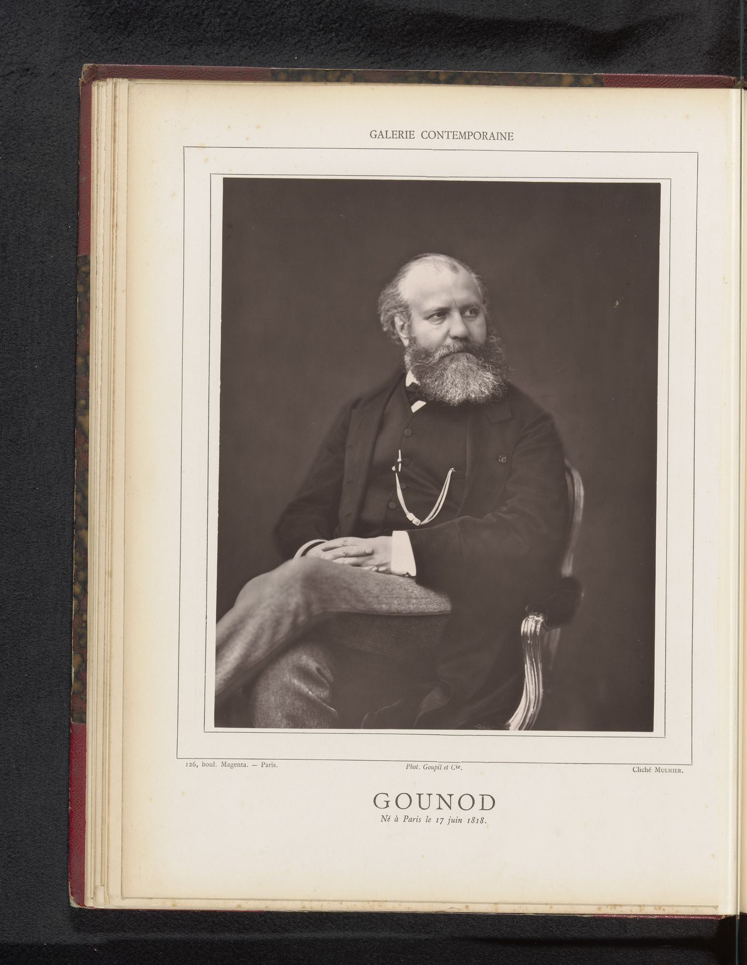 Portret van Charles Gounod by Mulnier
