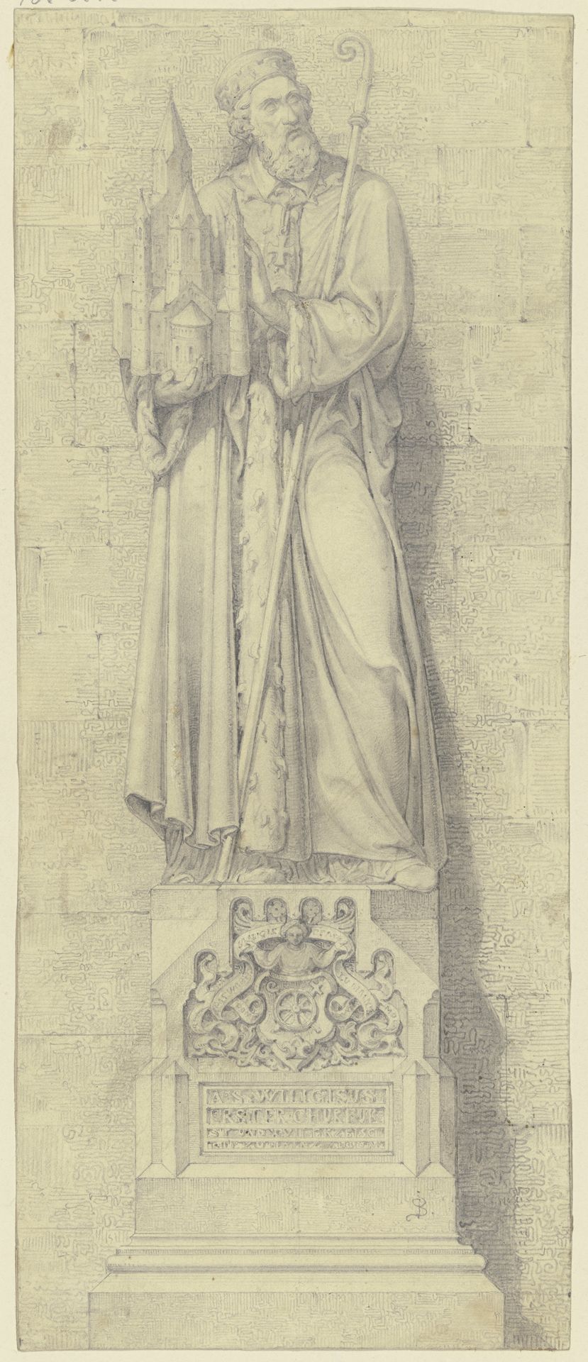 Statue des Heiligen Willigis by Johann Baptist Scholl the Younger