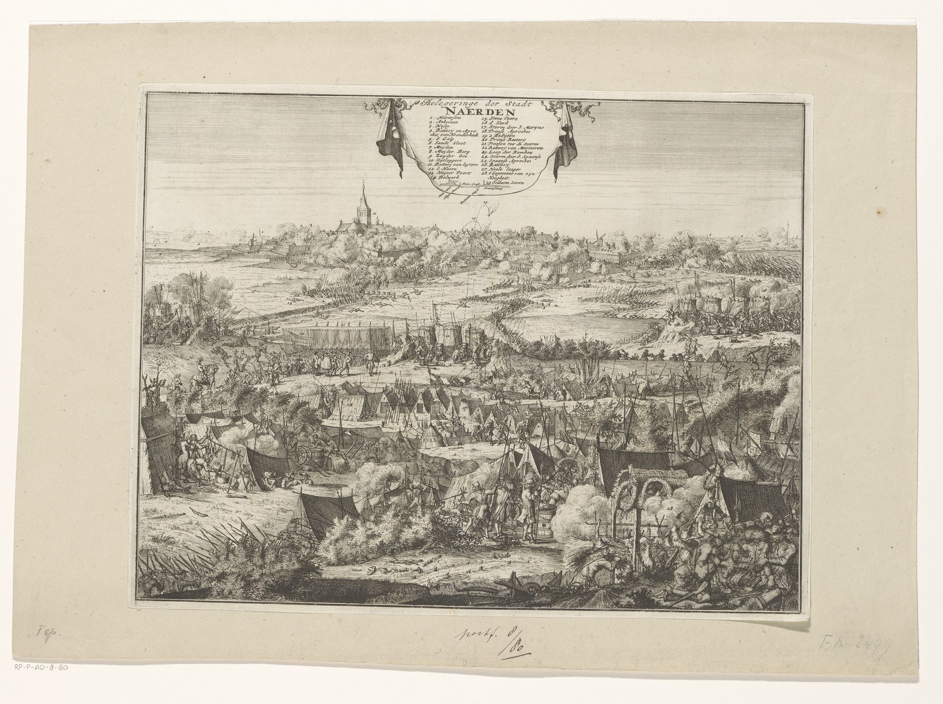 Belegering en verovering van Naarden, 1673 by Jacobus Harrewijn