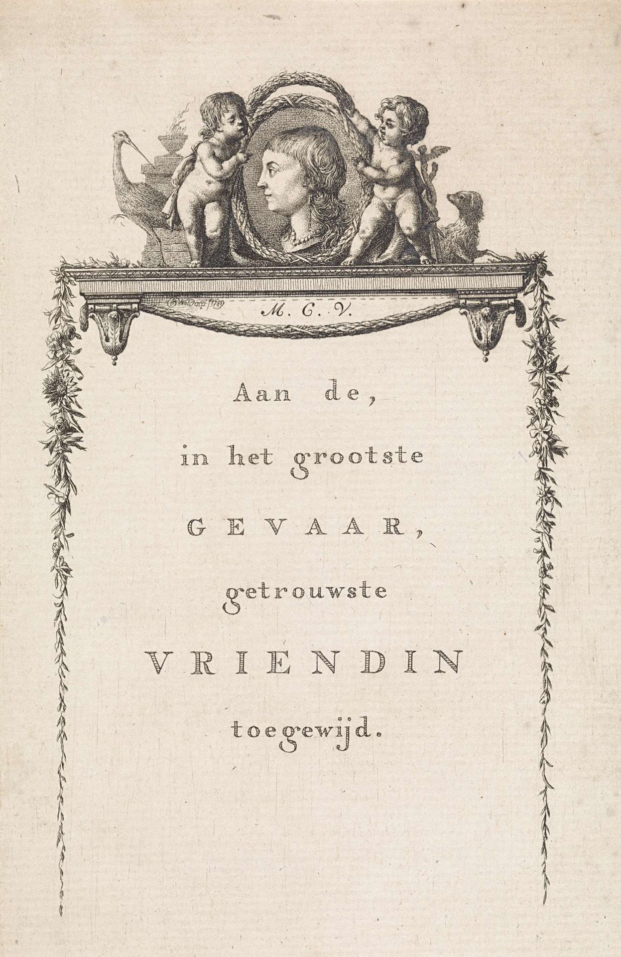 Portret van Magdalena Constantia Verhaast by Jan Gerard Waldorp